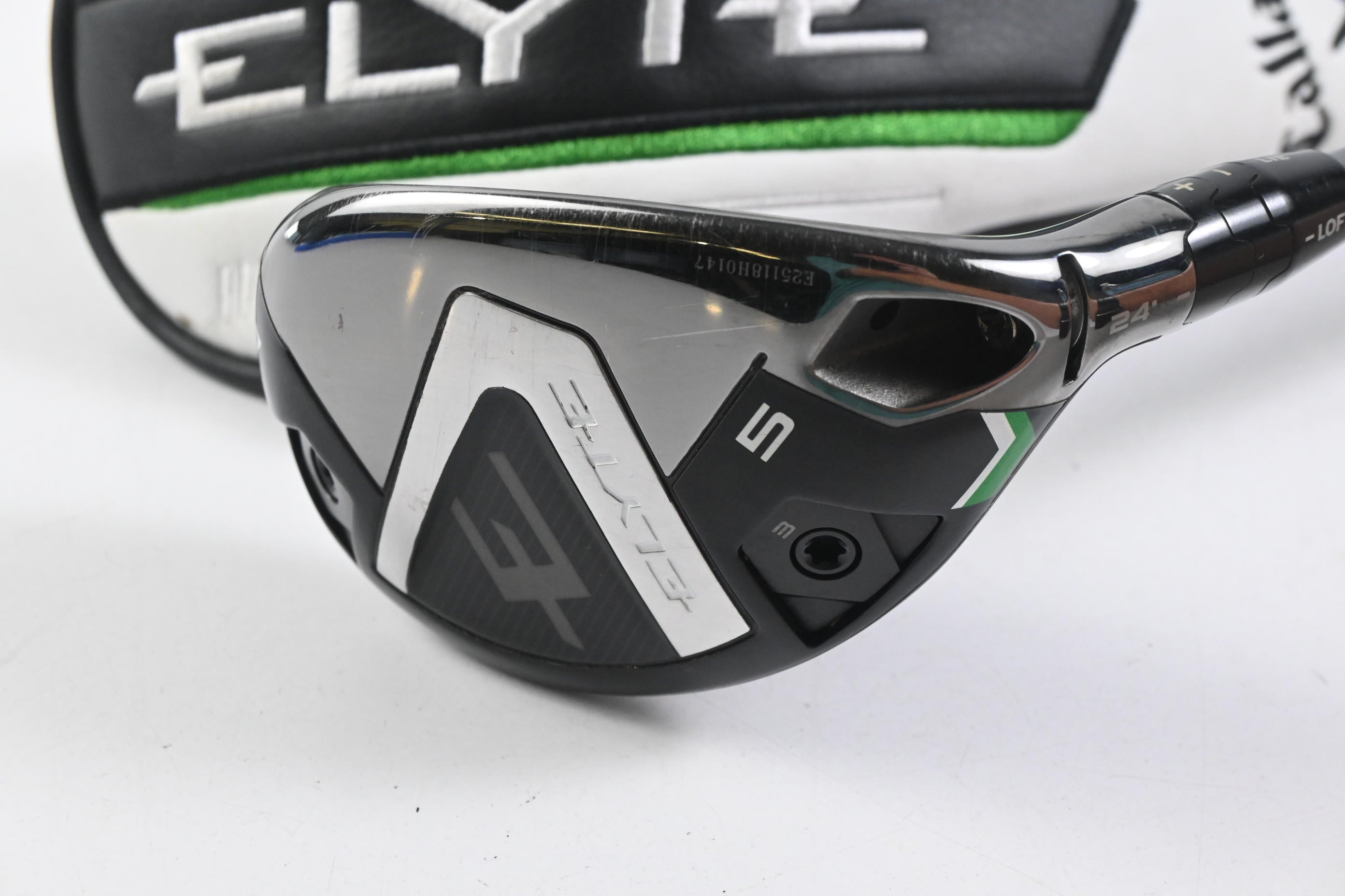 Callaway Elyte #5 Hybrid / 24 Degree / Stiff Flex Denali Charcoal 70 Shaft
