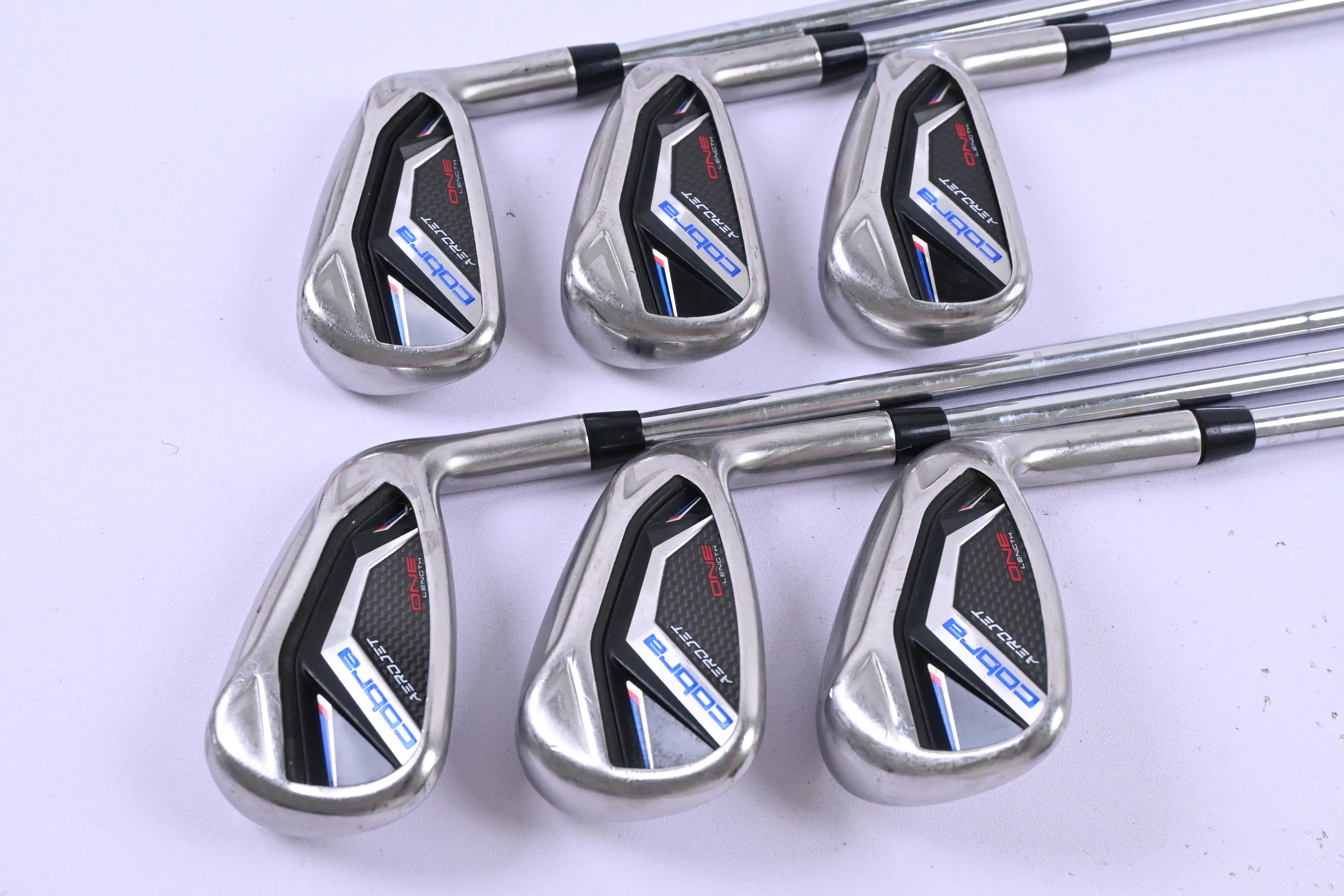 Cobra Aerojet One Length Irons / 5-PW / Regular Flex KBS Tour Lite Shafts