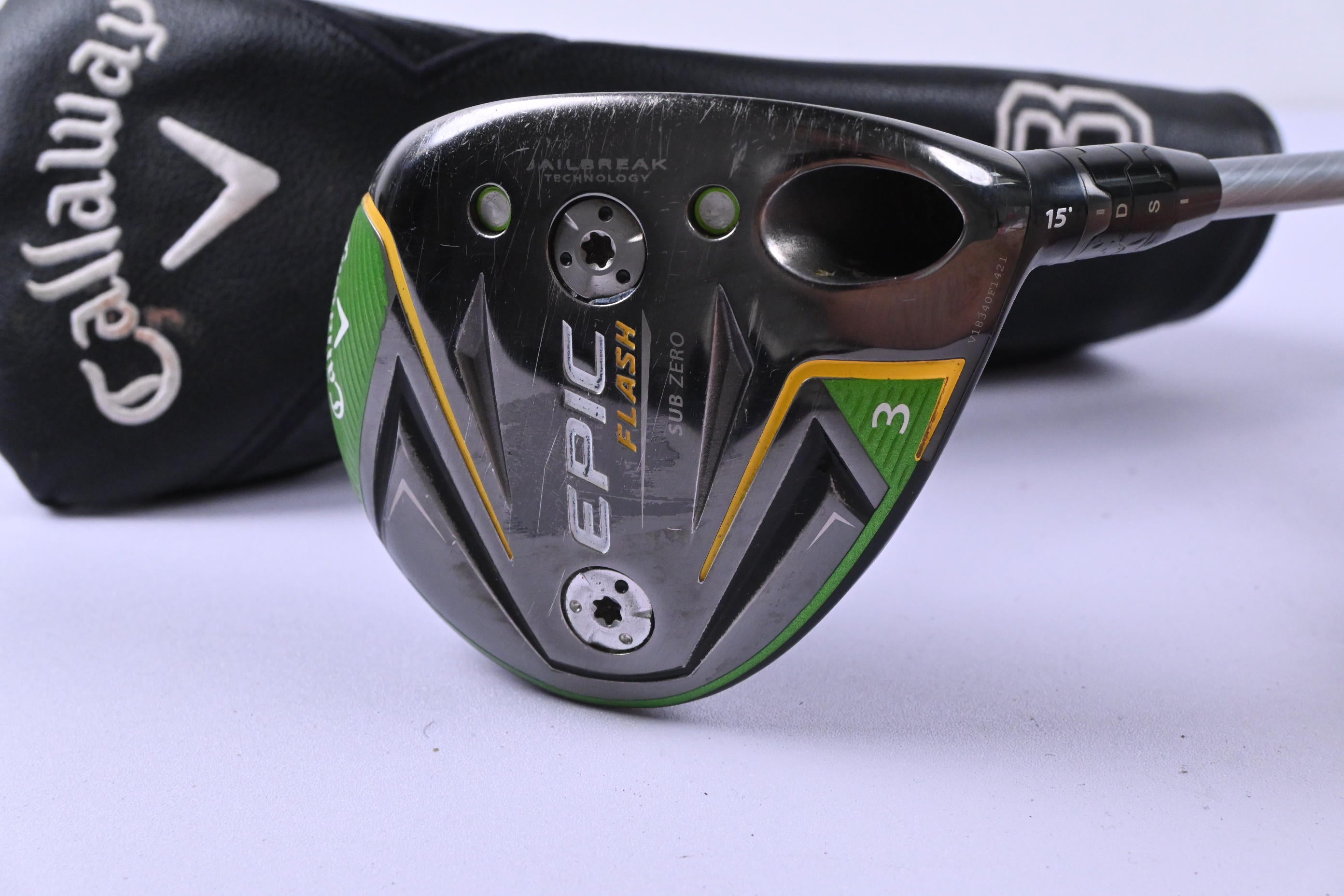 Callaway Epic Flash Sub Zero #3 Wood / 15 Degree / Regular Flex EvenFlow 65