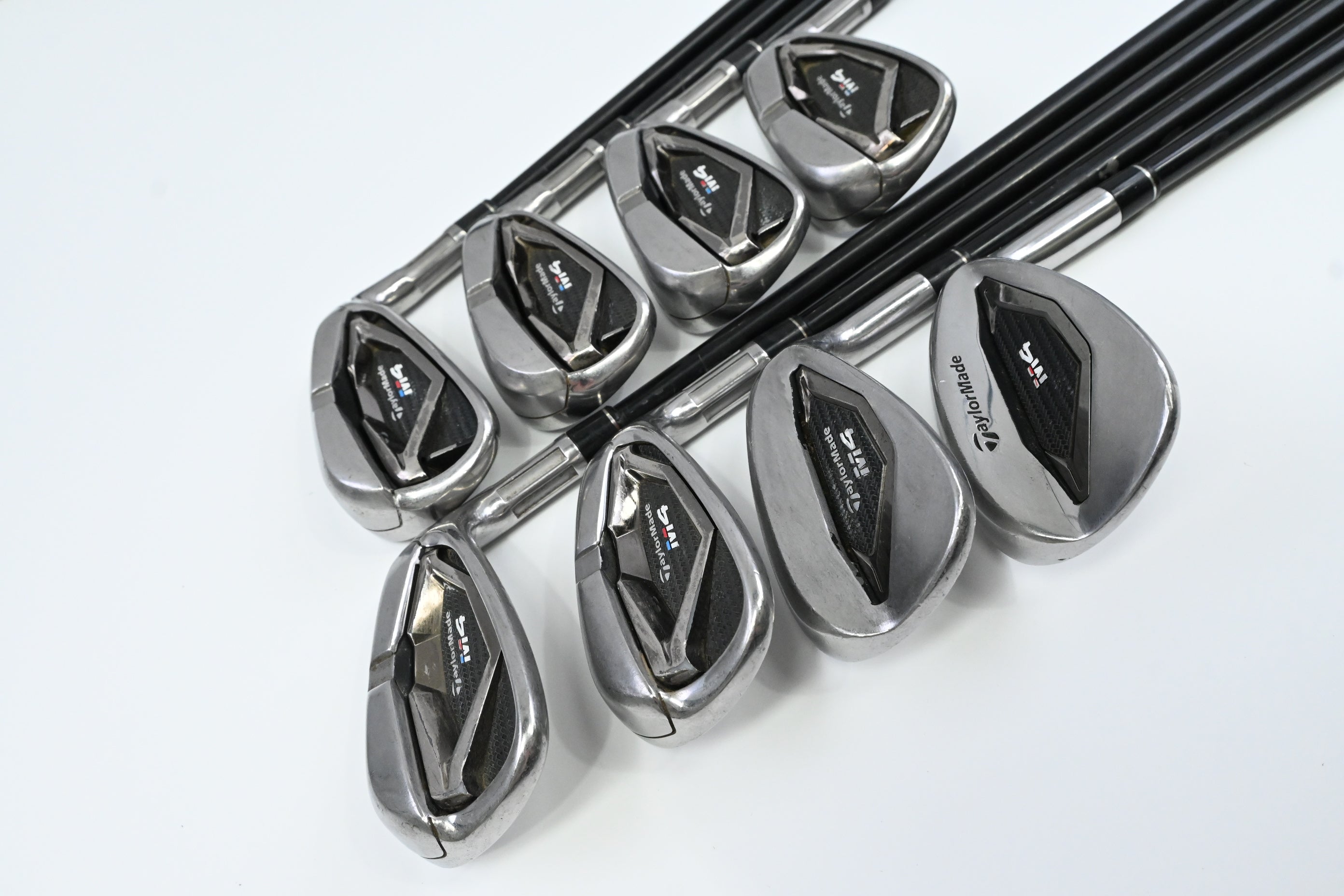 Taylormade M4 Irons / 5-PW+AW+SW / Senior Flex Fujikura Atmos Red 5 Shafts
