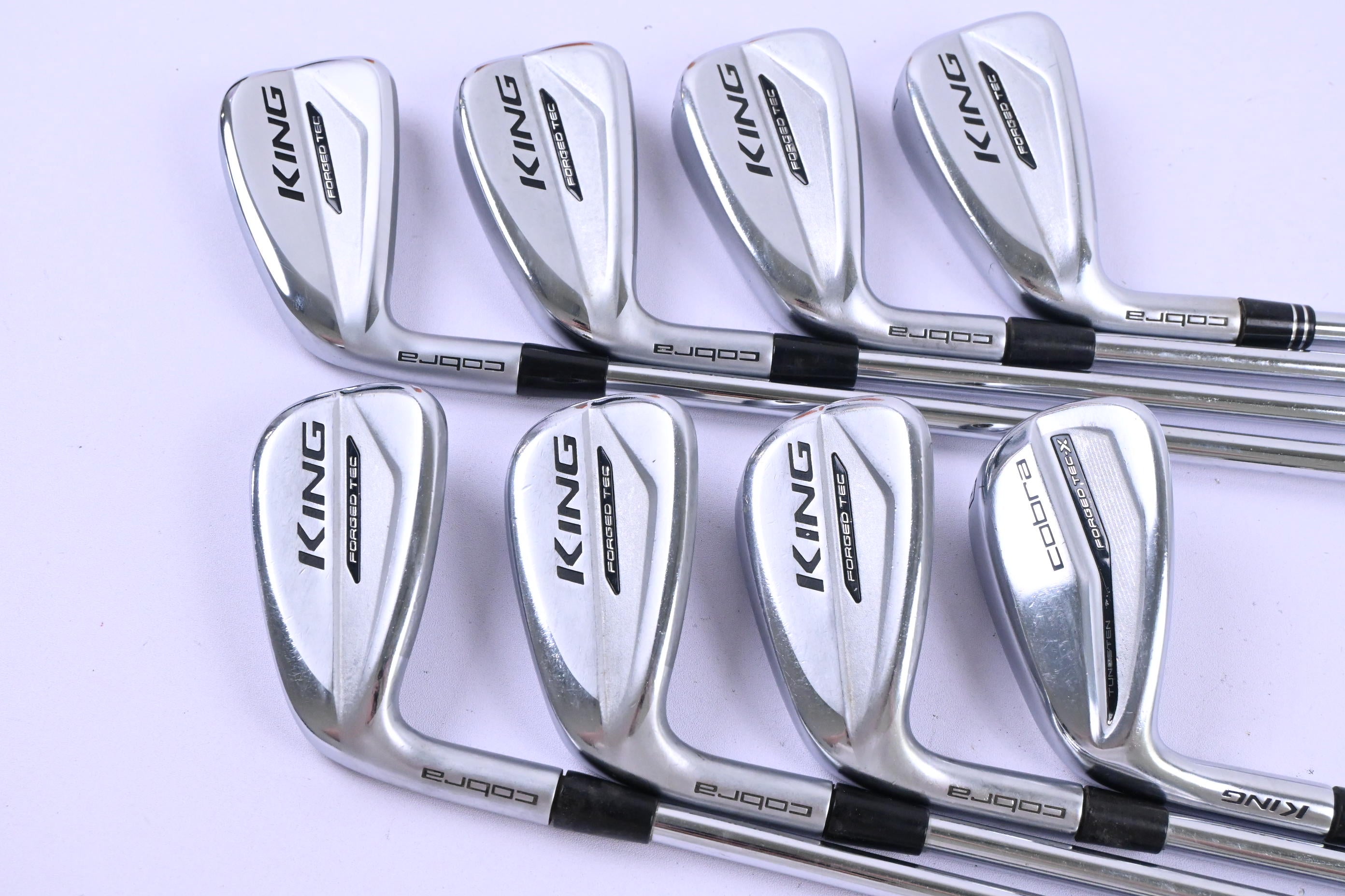 Left Hand Cobra King Forged Tec 2020 Irons / 4-PW+GW / Regular Flex KBS Shafts