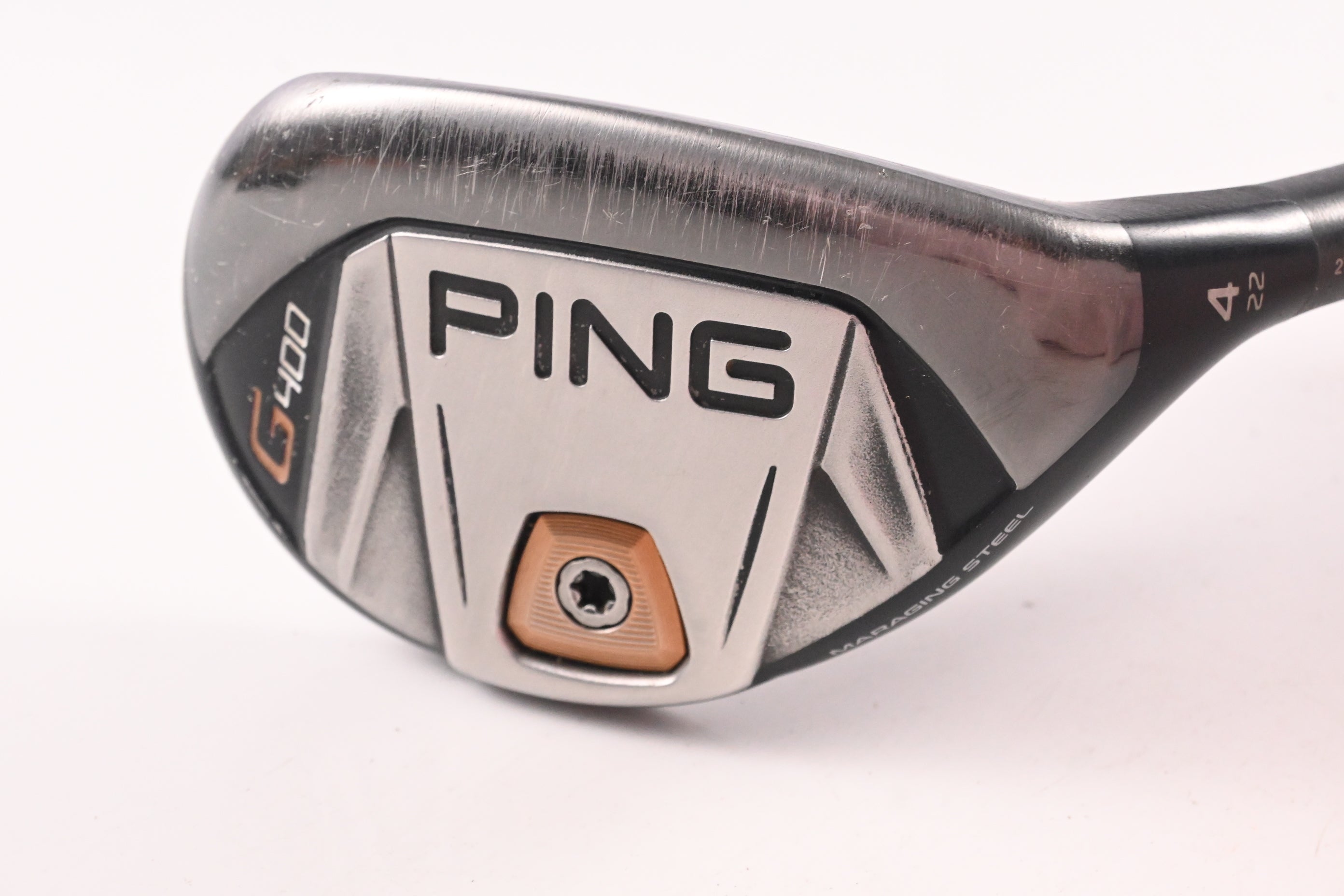 Ping G400 #4 Hybrid / 22 Degree / Stiff Flex Ping Alta CB 70 Shaft