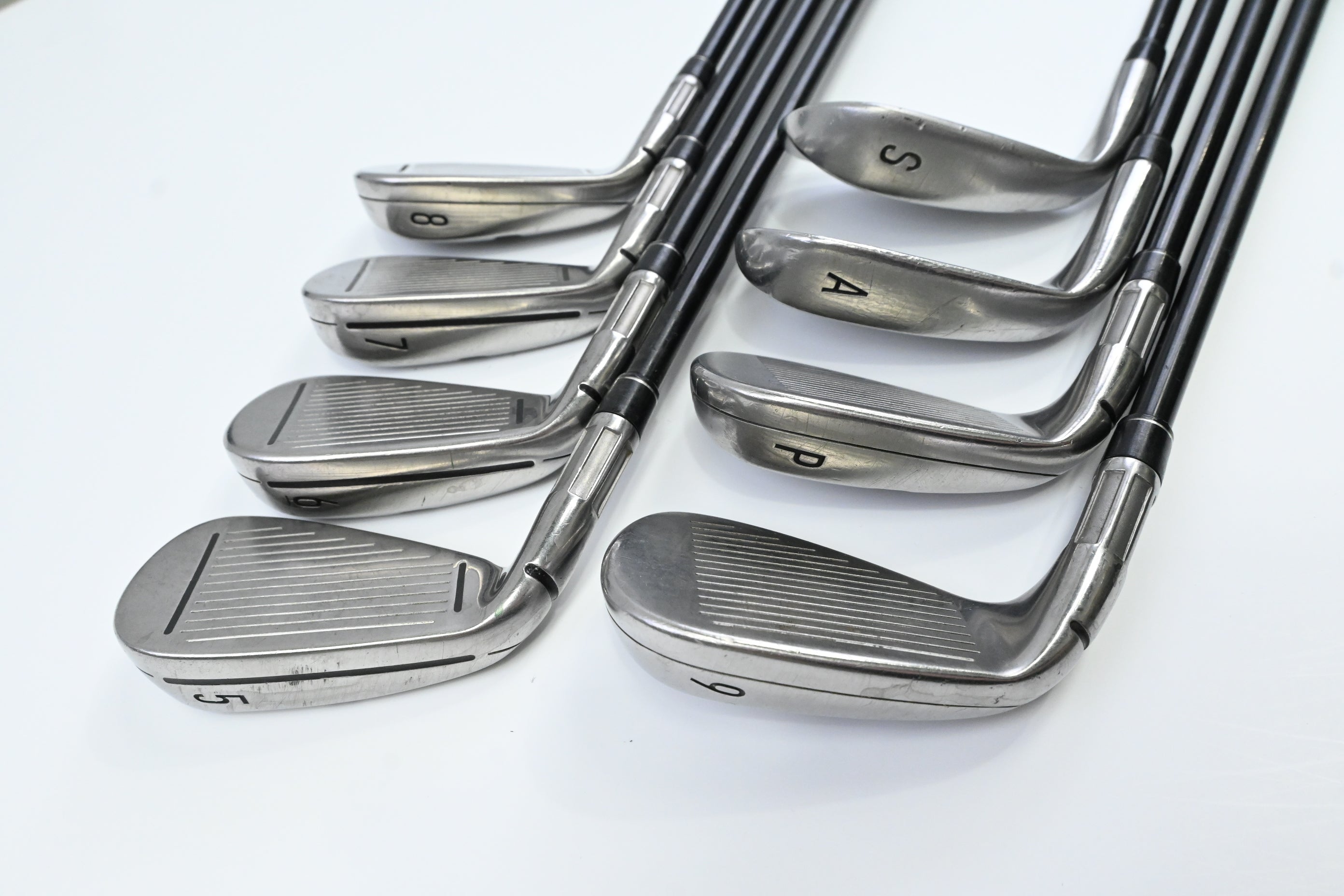 Taylormade M4 Irons / 5-PW+AW+SW / Senior Flex Fujikura Atmos Red 5 Shafts