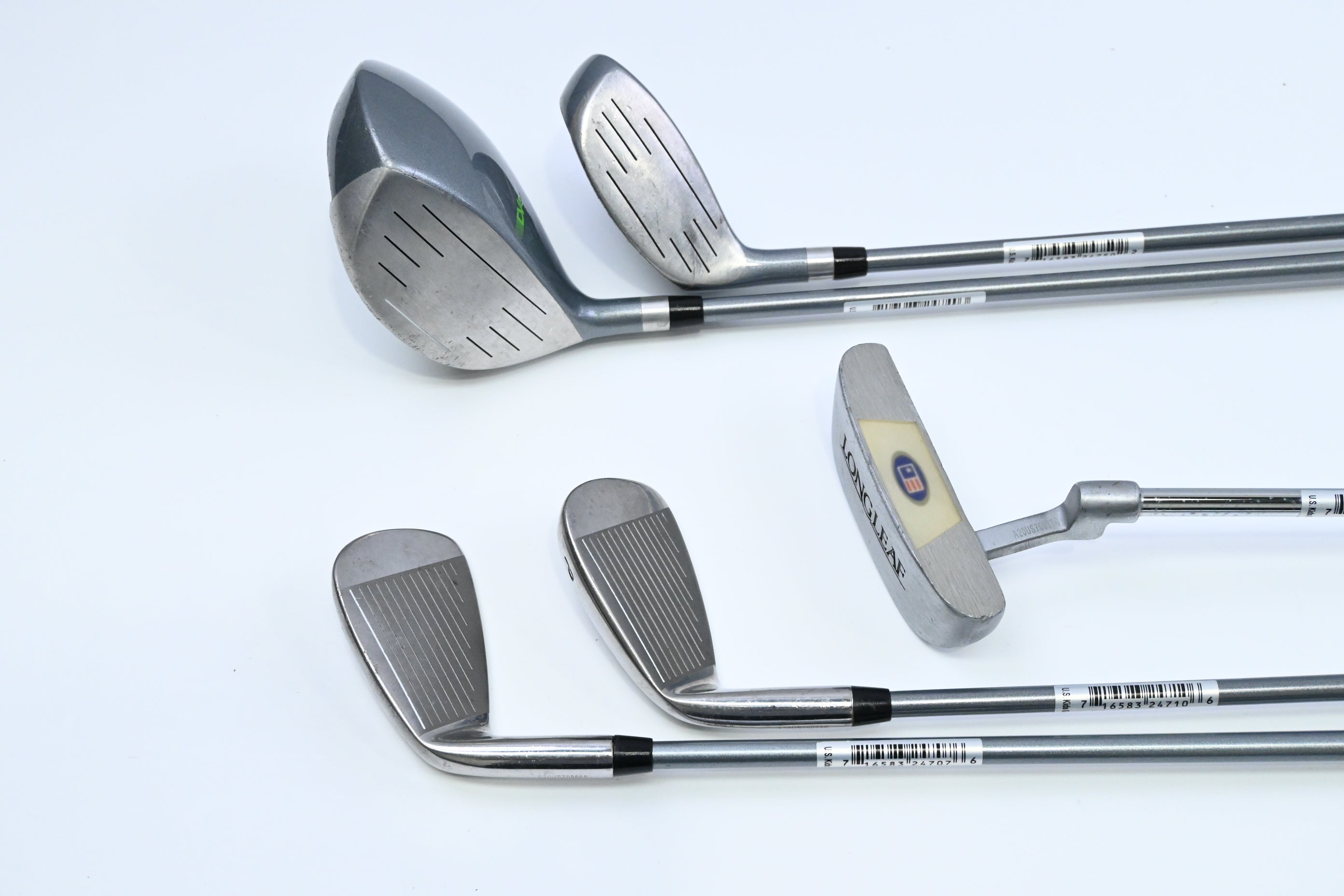 Junior US Kids WT-15 Package Set / Wood, Hybrid, Iron, Putter, Bag
