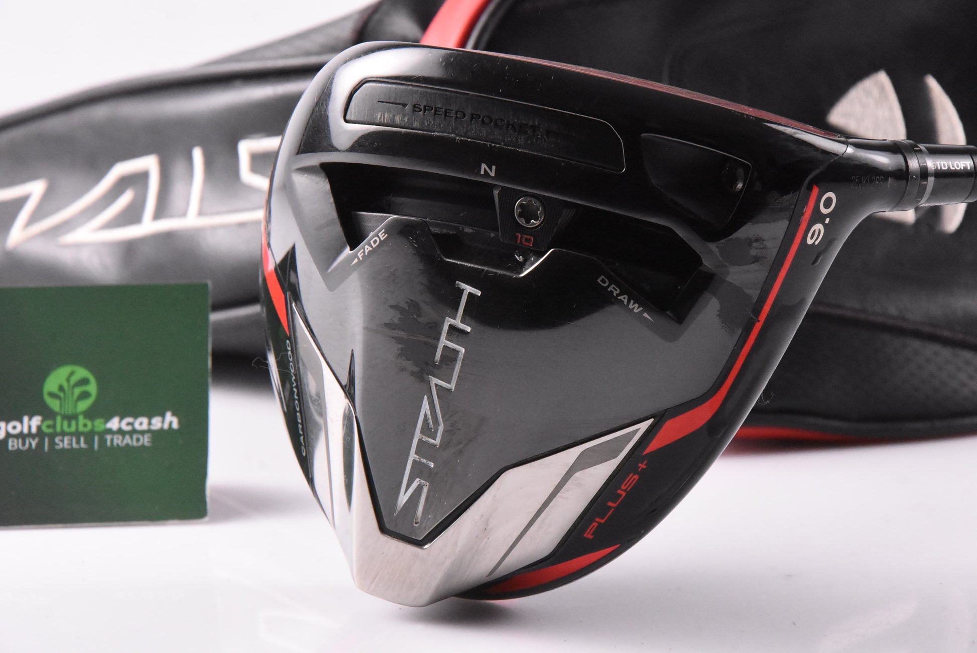 Taylormade Stealth Plus Driver / 9 Degree / Stiff Flex Hzrdus Smoke RDX Black 60