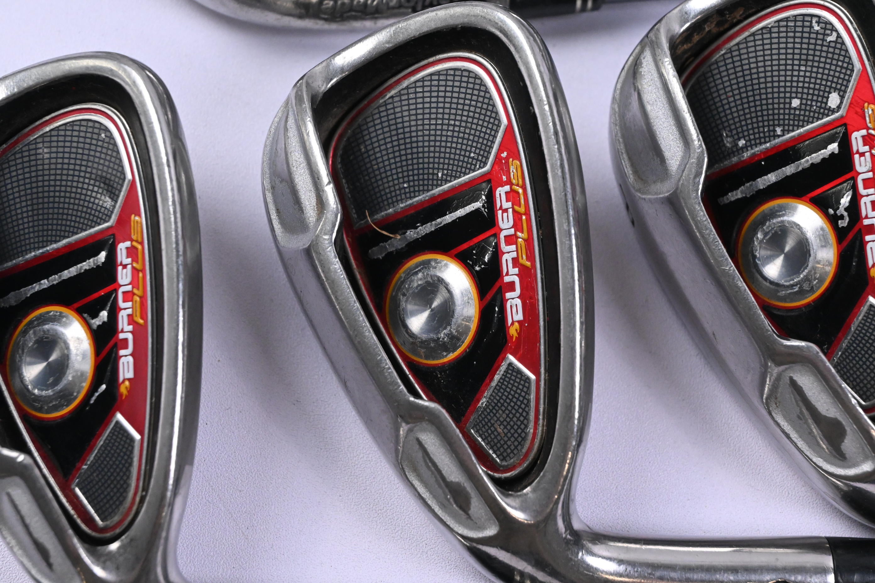 Left Hand Taylormade Burner Plus Irons / 5-SW / Ladies Flex REAX 50 Shafts