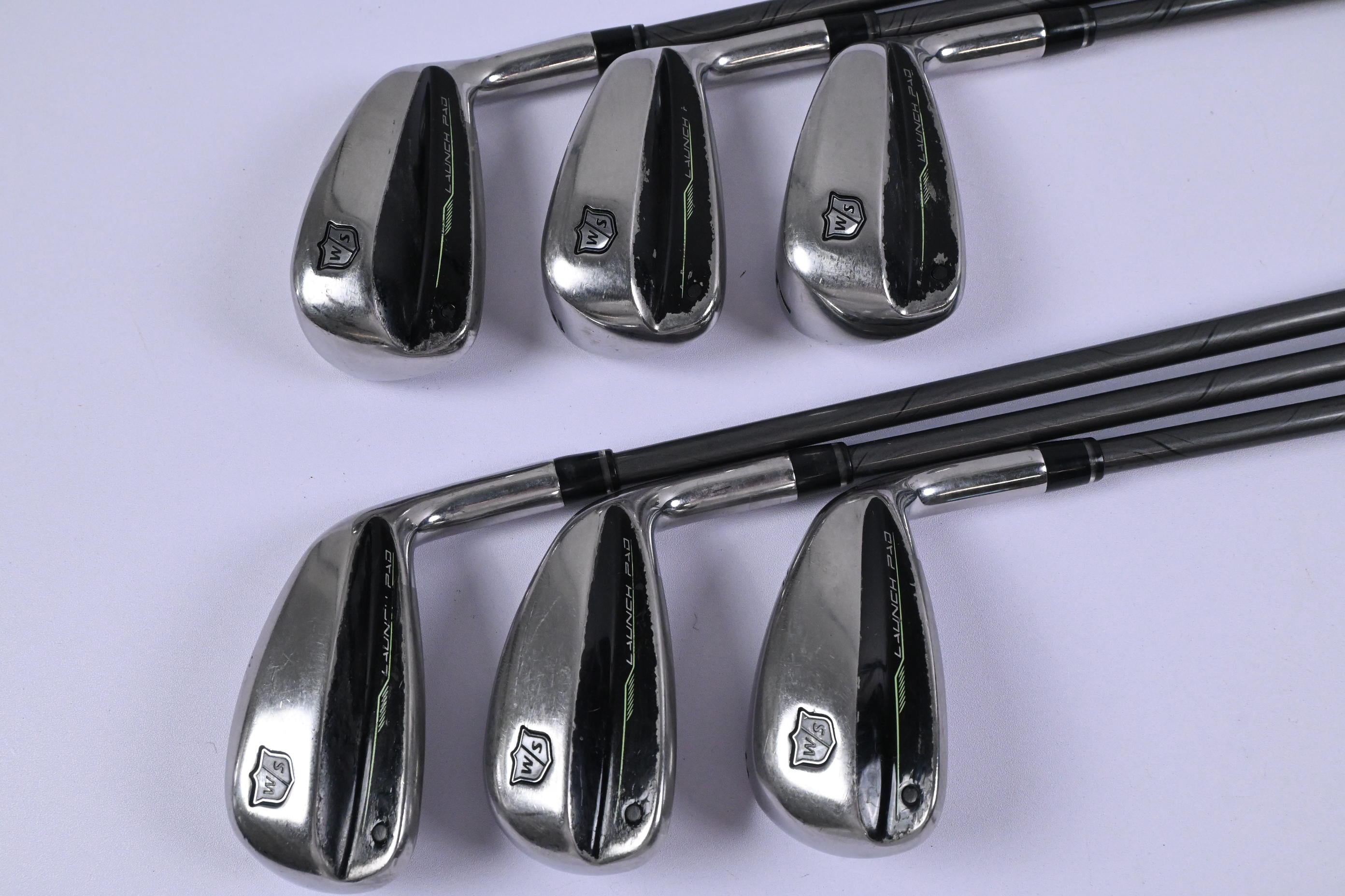 Wilson Launch Pad 2022 Irons / 5-PW / Regular Flex Evenflow 65 Shafts