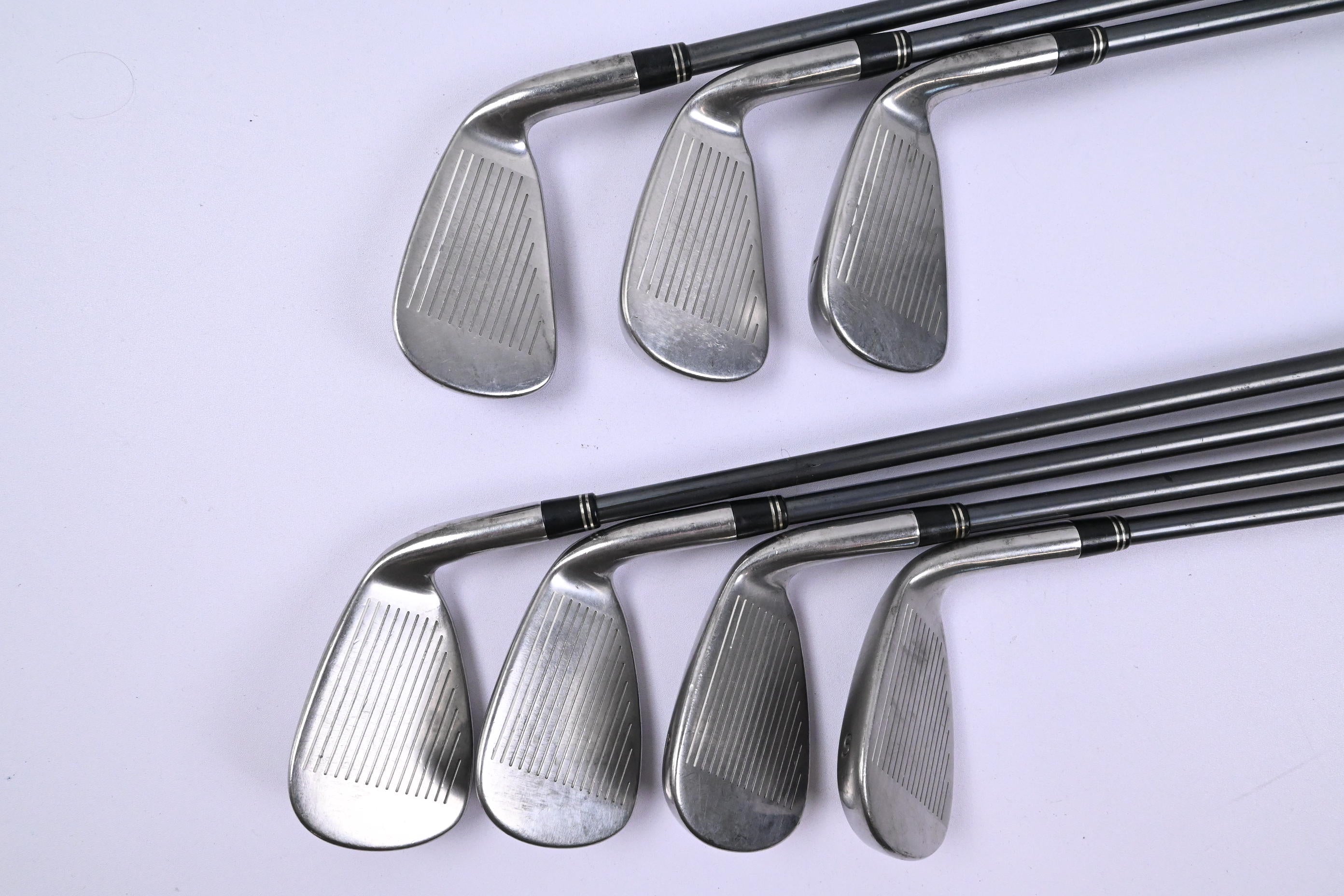 Left Hand Taylormade Burner Plus Irons / 5-SW / Ladies Flex REAX 50 Shafts