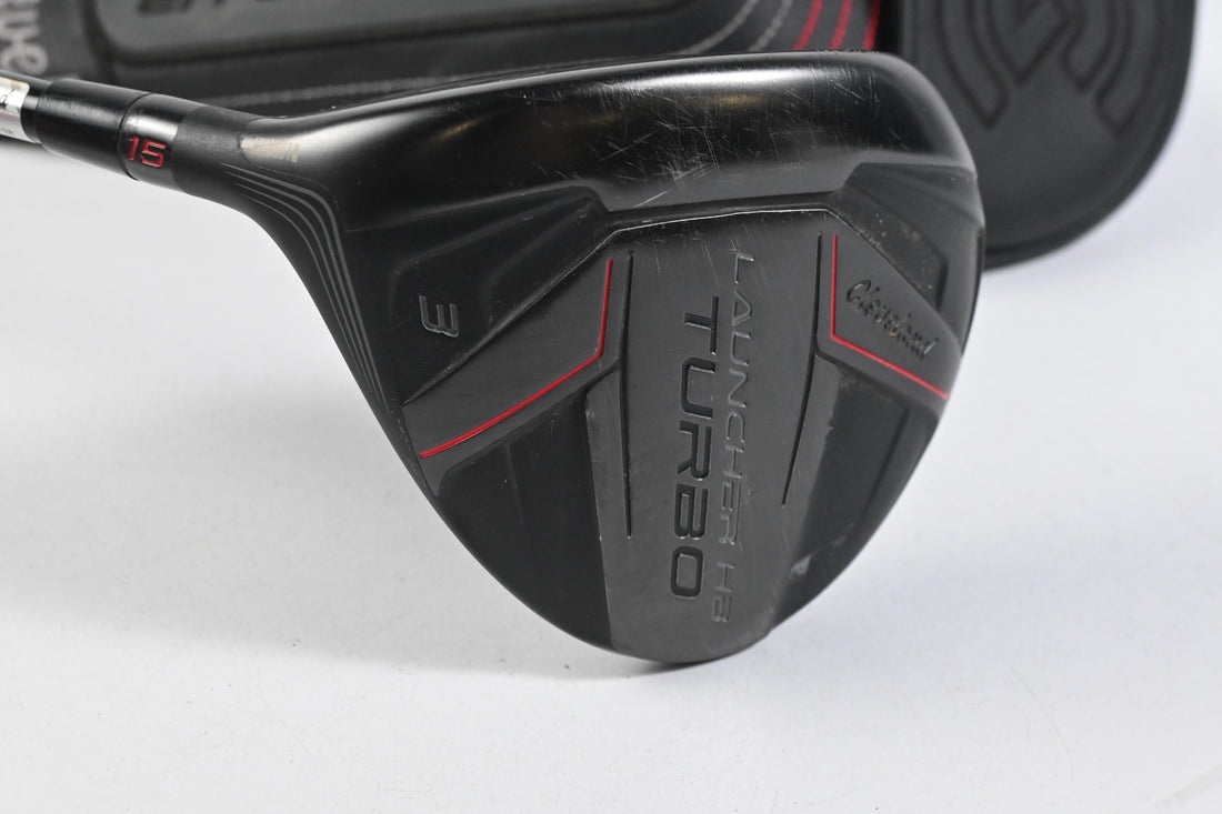 Left Hand Cleveland Launcher HB Turbo #3 Wood / 15 Degree / Regular Flex Shaft
