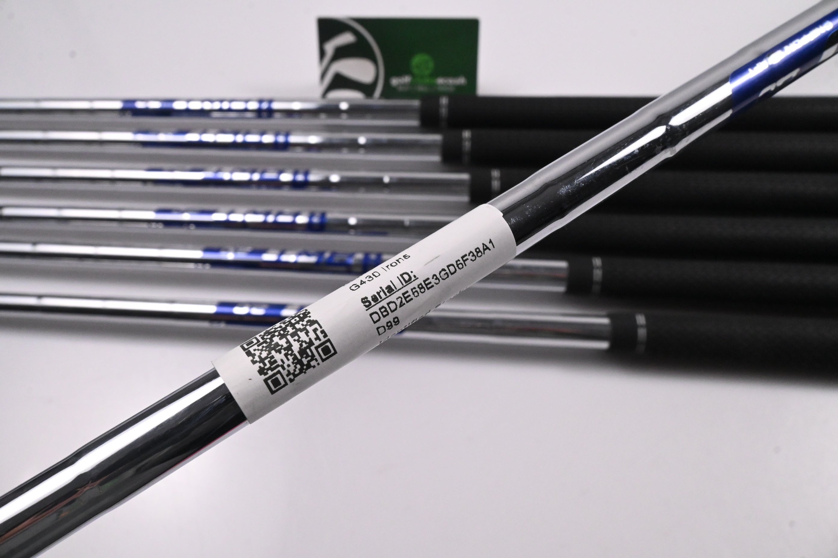 Ping G430 Irons / 4-PW / Green Dot / Regular Flex Ping AWT 2.0 Shafts