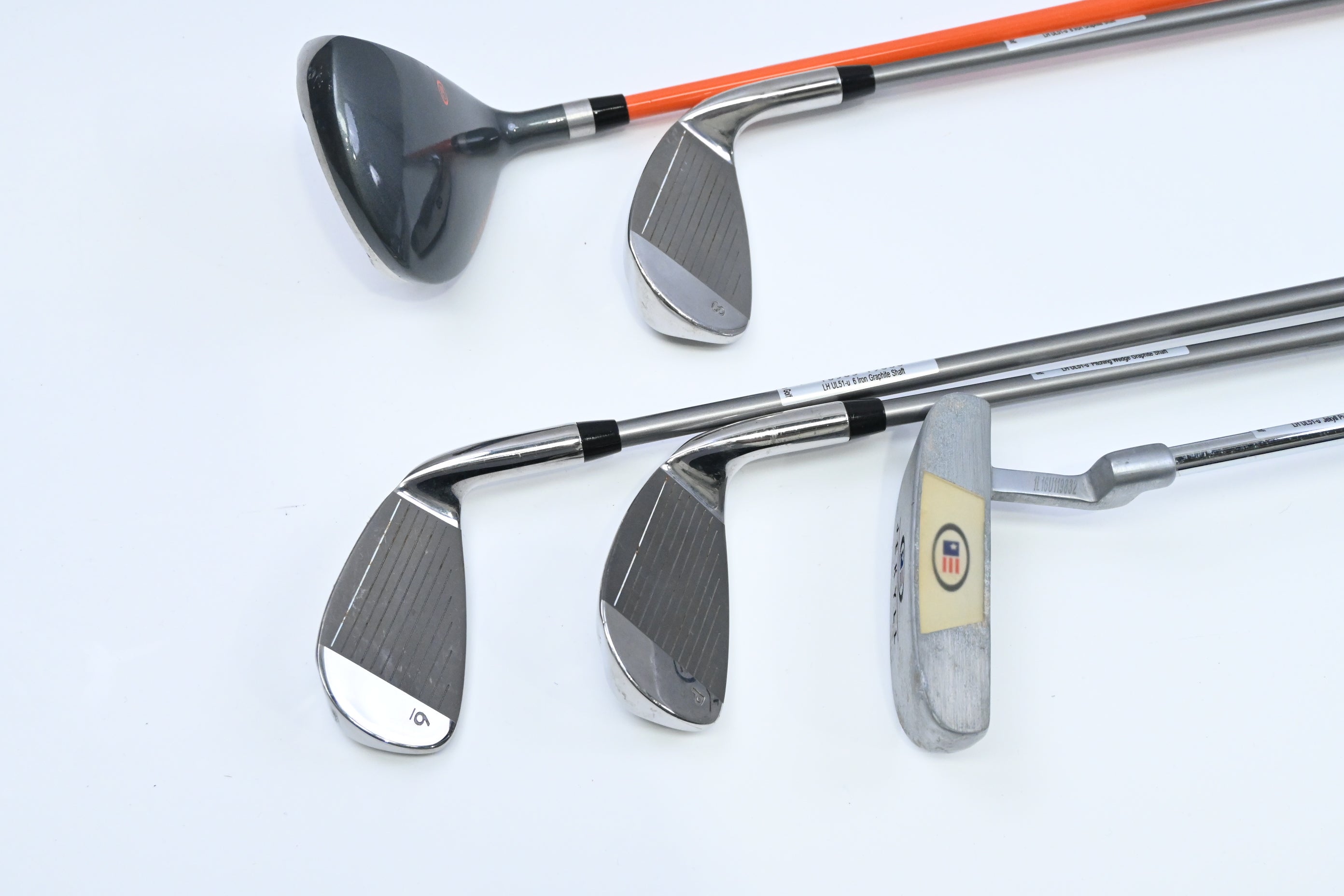 Left Hand US Kids WT-20 Package Set / Wood, Irons, Putter, Bag