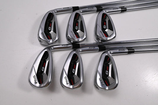 Ping G410 Irons / 6-PW+UW / White Dot / Regular Flex Ping AWT 2.0 Shafts