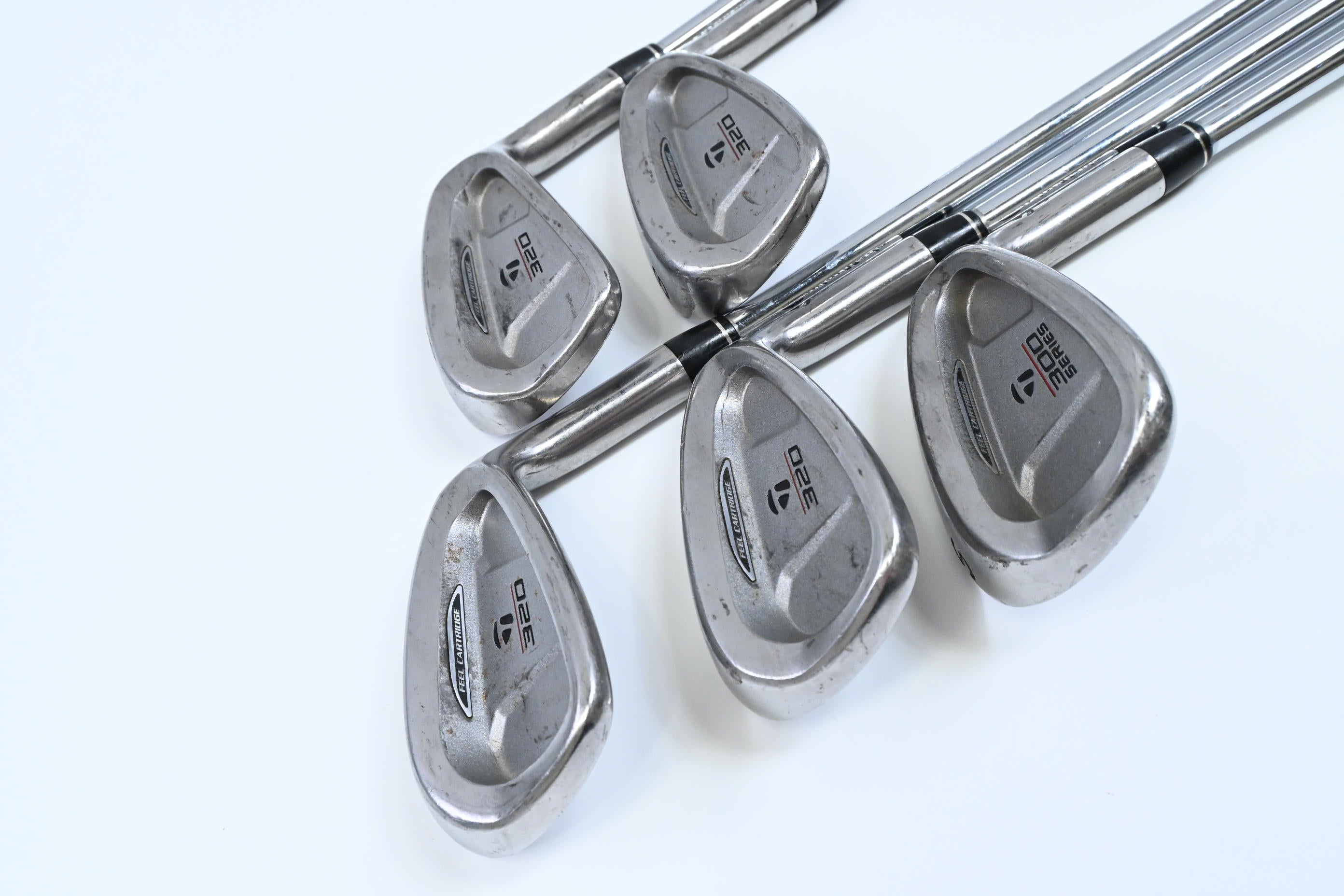 Taylormade 320 Steel Irons / 7-PW+SW / Regular Flex Taylormade Flighted Rifle 80