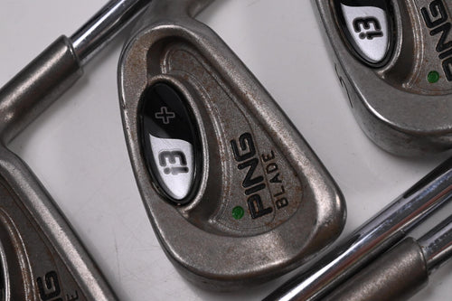 Ping i3+ Blade Irons / 3-PW+UW / Green Dot / Stiff Flex Steel Shafts