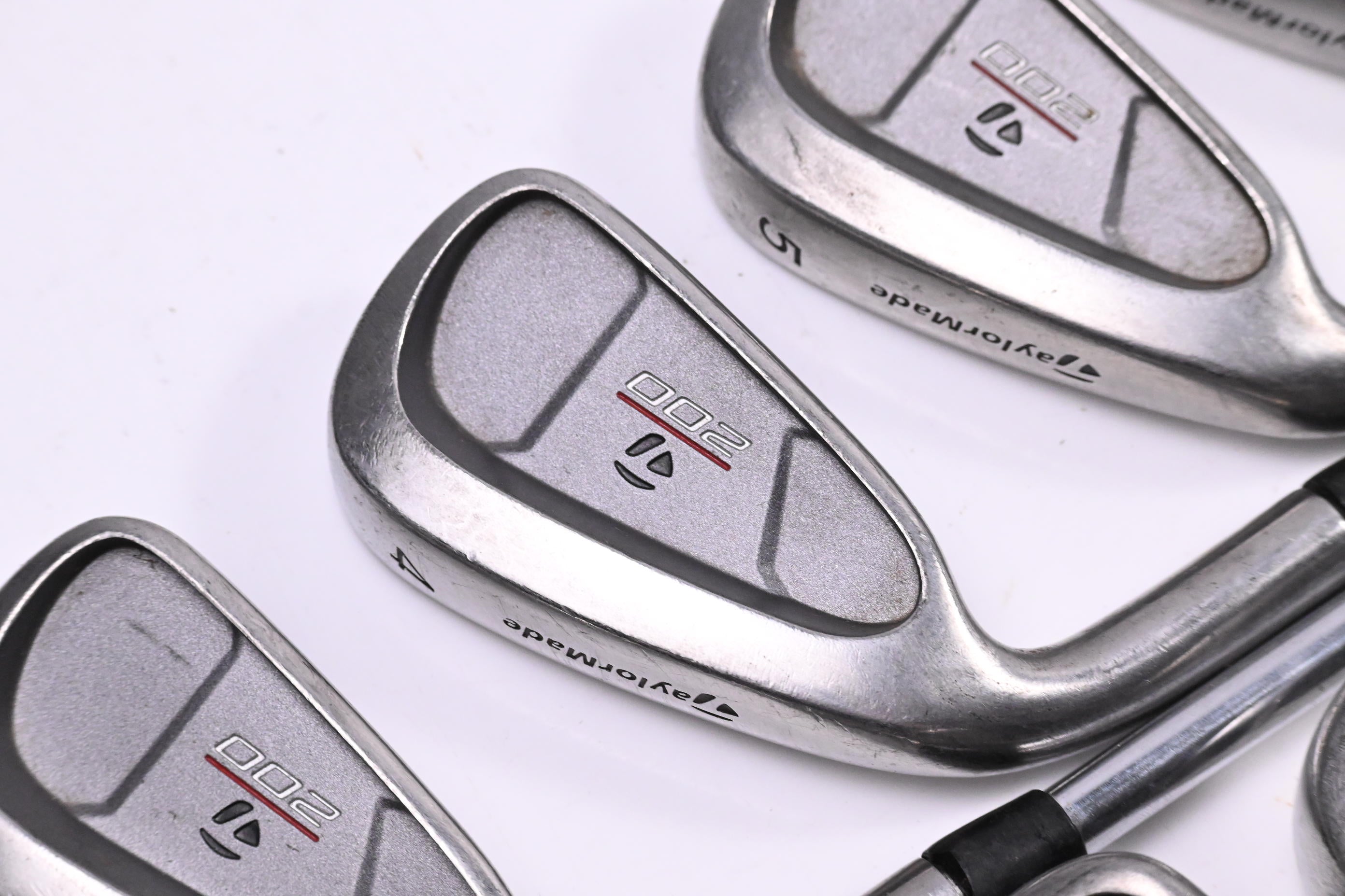 Left Hand Taylormade 200 Steel Irons / 3-9i+SW / Regular Flex Taylormade Steel