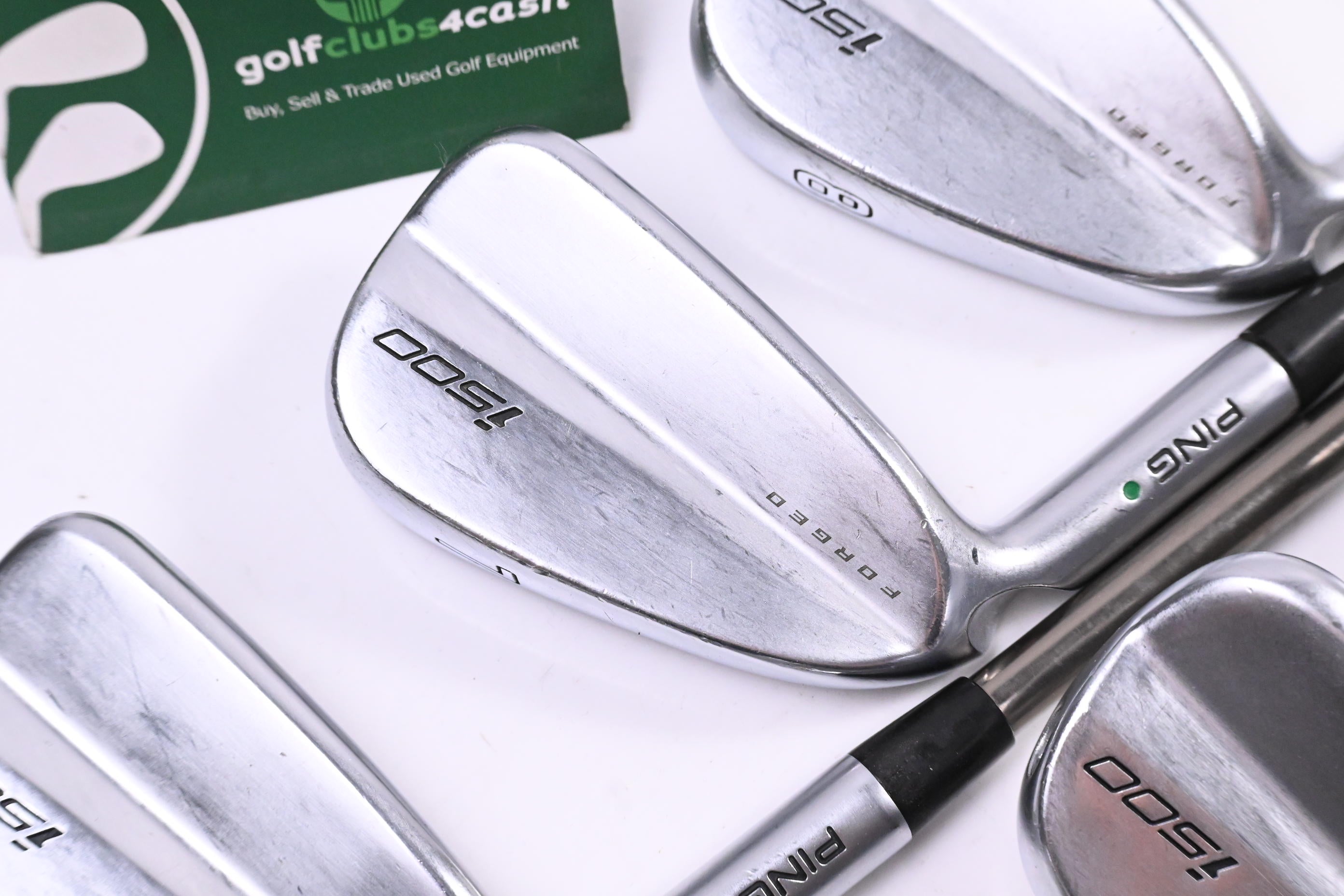 Left Hand Ping i500 Irons / 6-PW+GW / Green Dot / Regular Flex UST Recoil ES 780