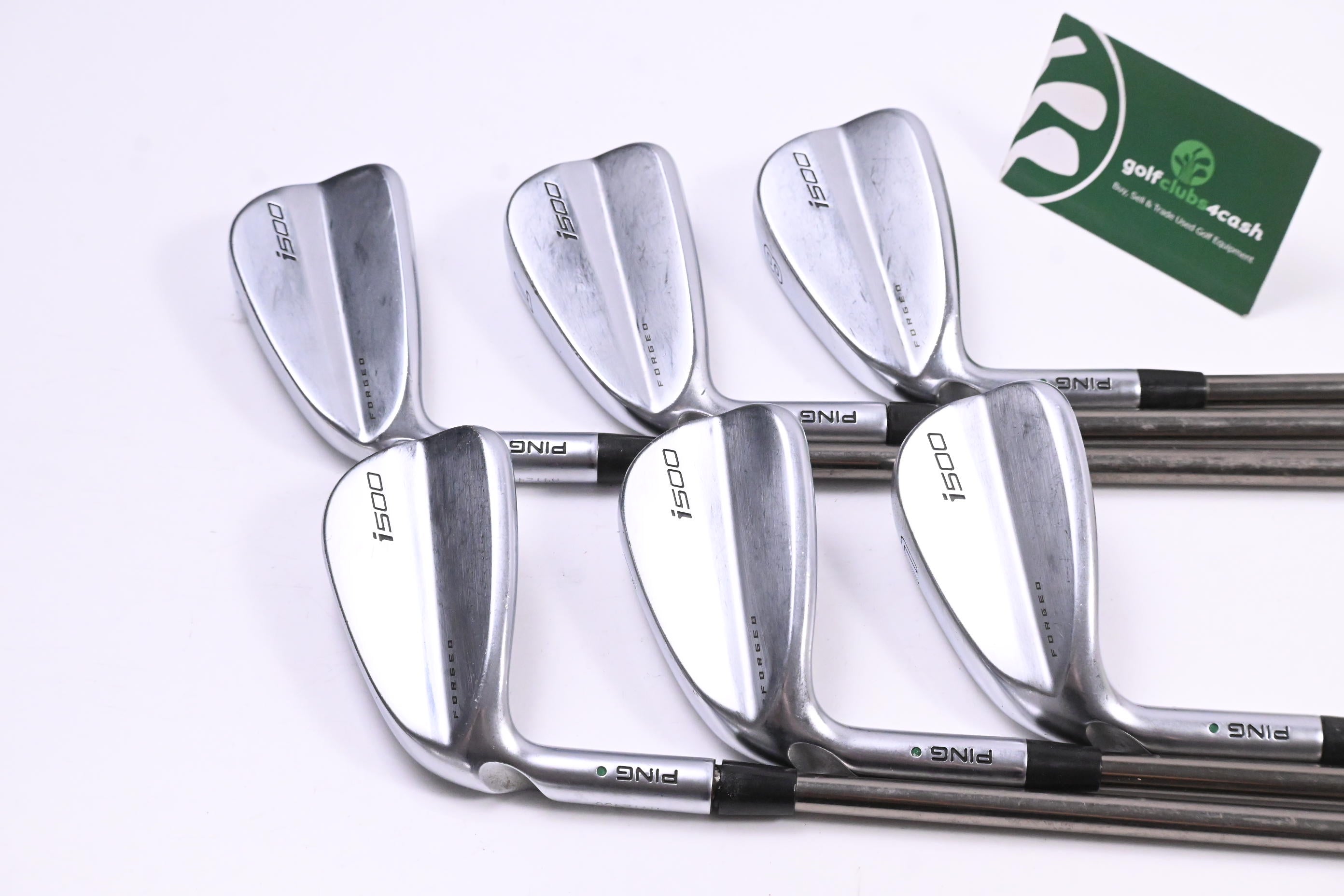 Left Hand Ping i500 Irons / 6-PW+GW / Green Dot / Regular Flex UST Recoil ES 780