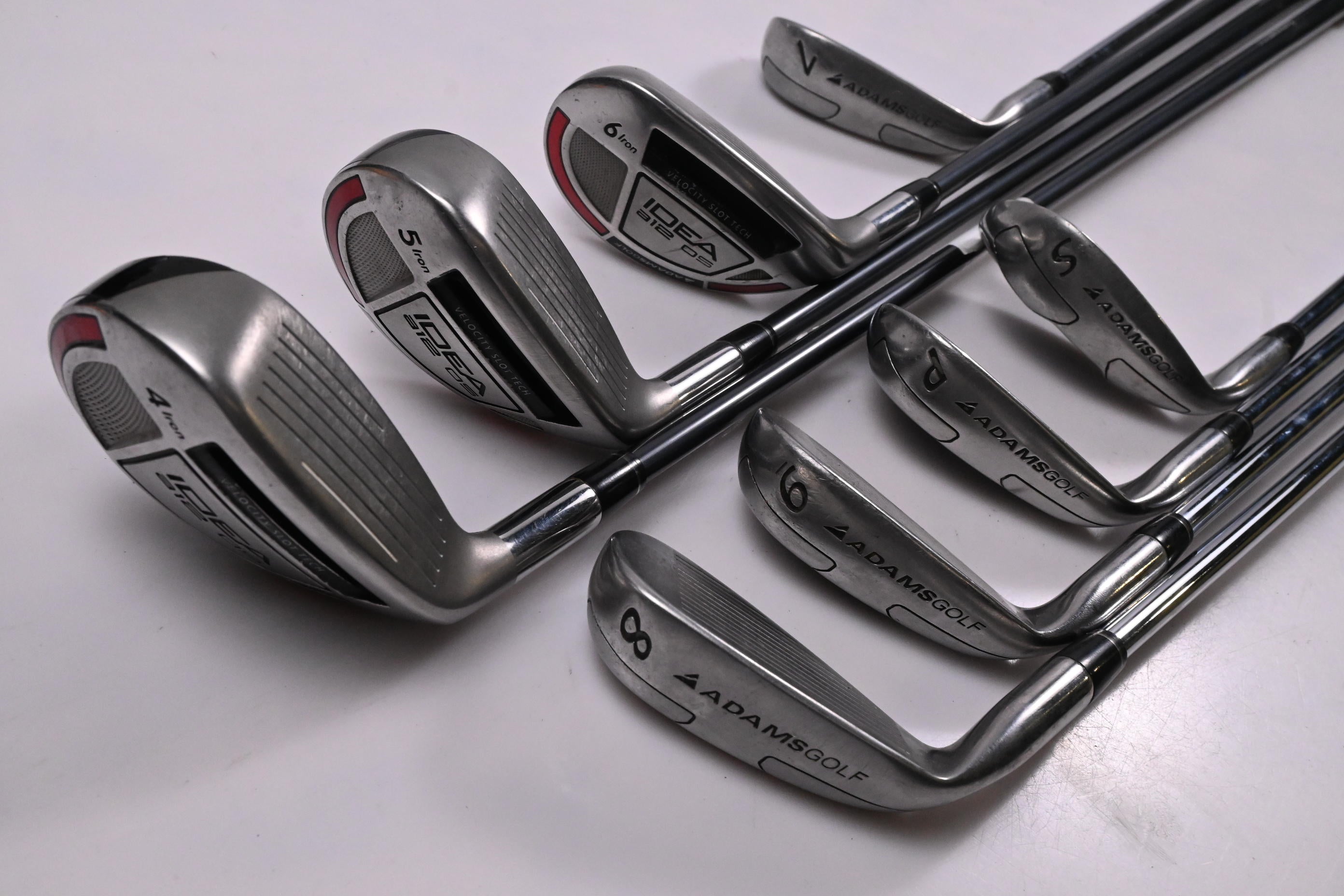Adams Idea A12 OS Hybrid Combo Irons / 4-PW+SW / Regular Flex ProLaunch Blue 60
