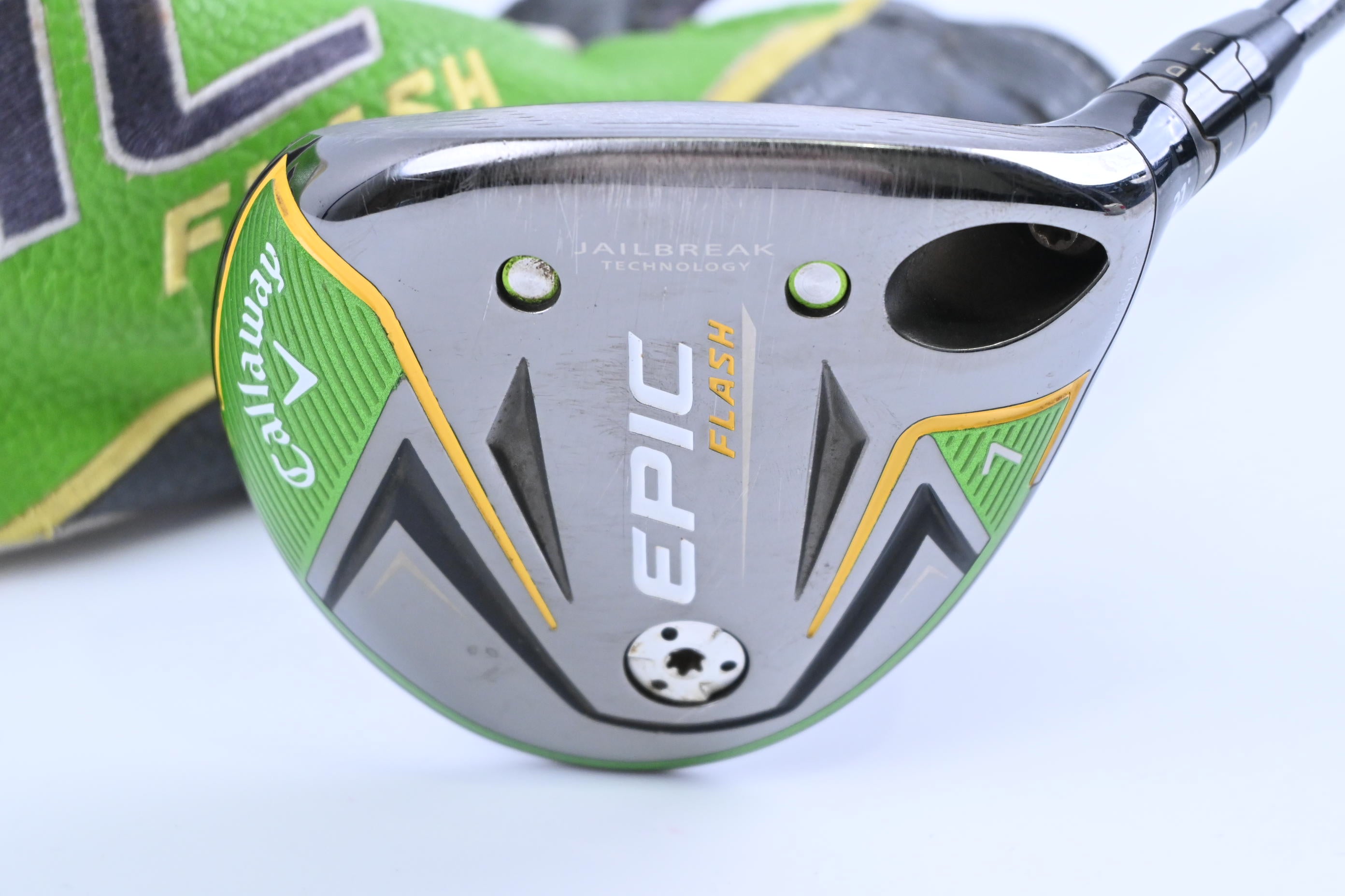 Ladies Callaway Epic Flash #7 Wood / 21 Degree / Ladies Flex Evenflow Green 45