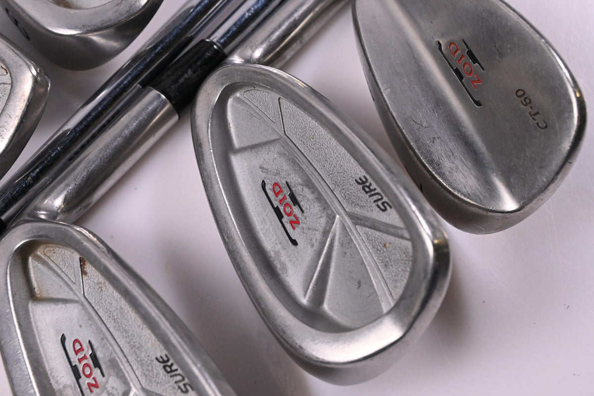 Mizuno T-Zoid Sure Irons / 6-PW+SW+LW / Regular Flex Gold Plus SensiCore R400