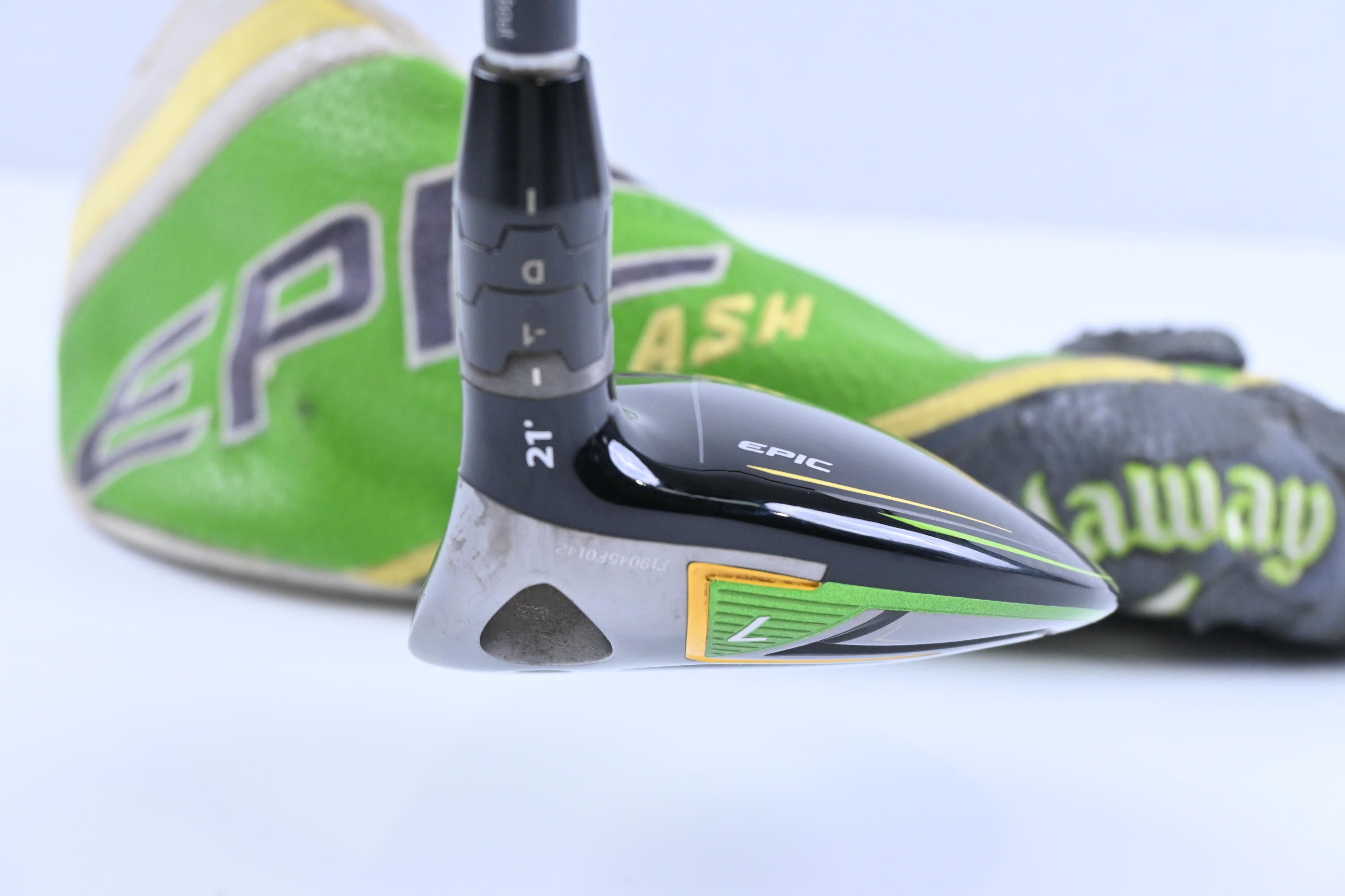 Ladies Callaway Epic Flash #7 Wood / 21 Degree / Ladies Flex Evenflow Green 45