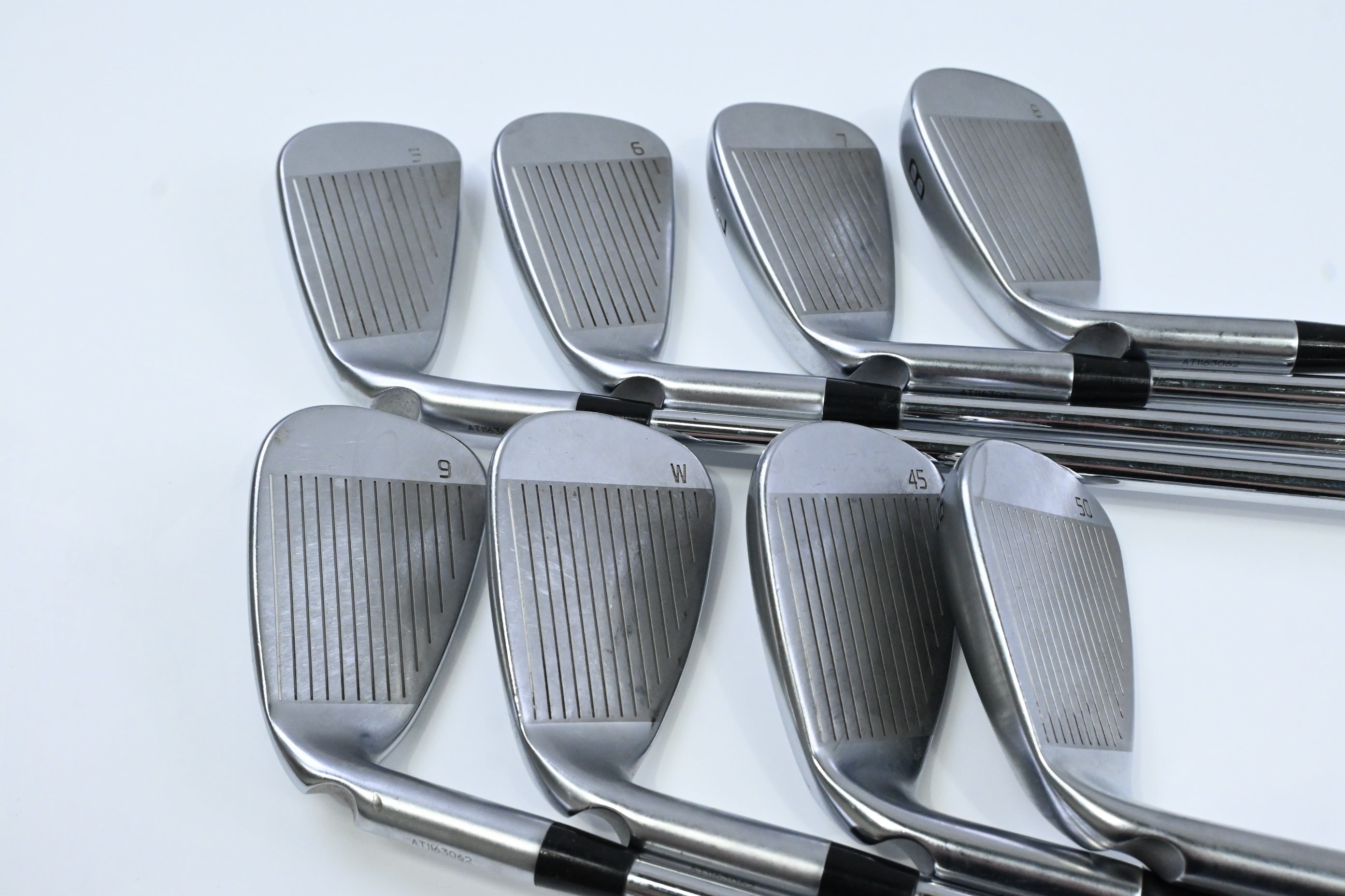 Ping G430 Irons / 5-PW+45°+50° / GreenDot / Regular Flex Ping AWT 2.0 Shafts
