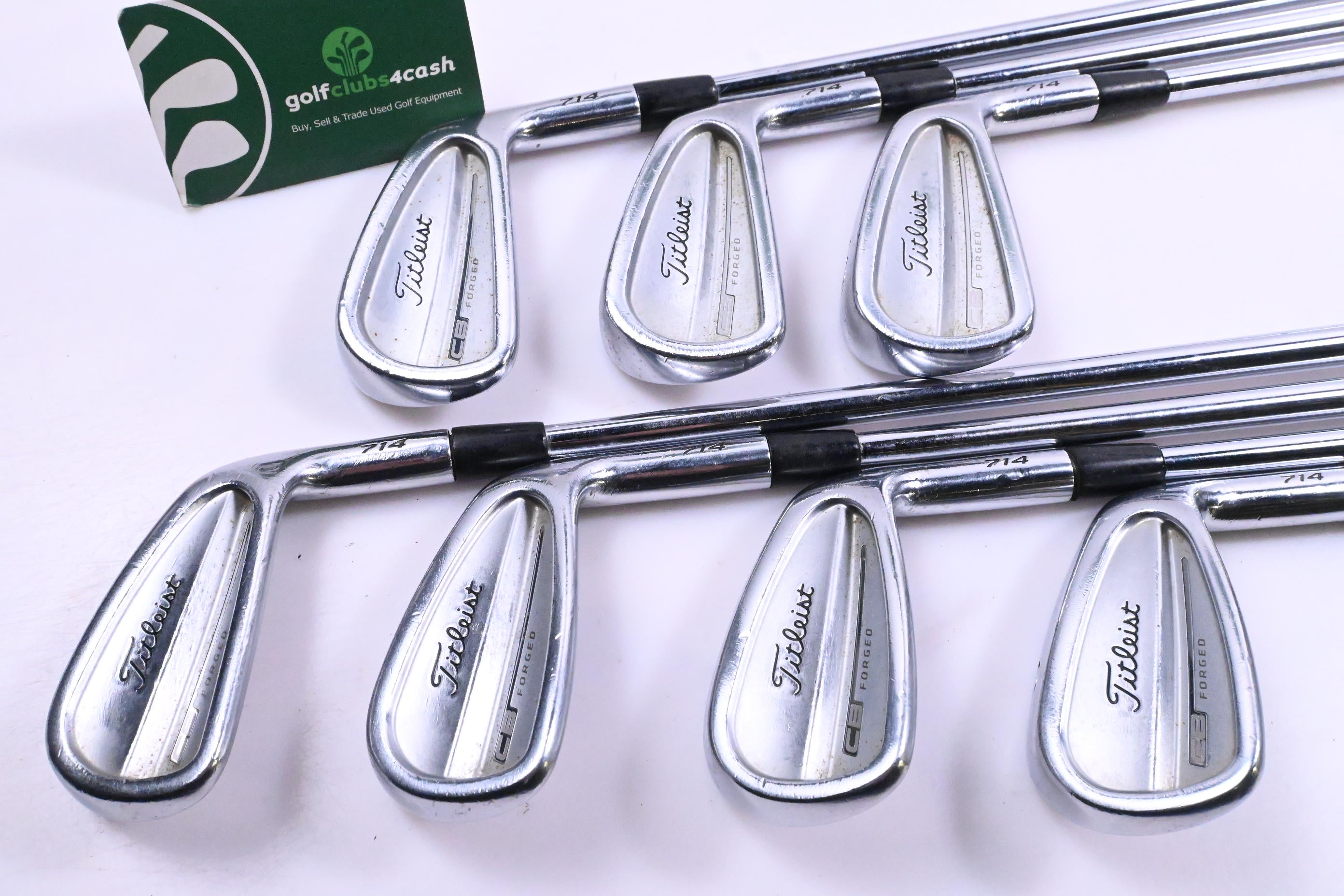 Titleist 714 CB Irons / 4-PW / Stiff Flex Project X Rifle Shafts