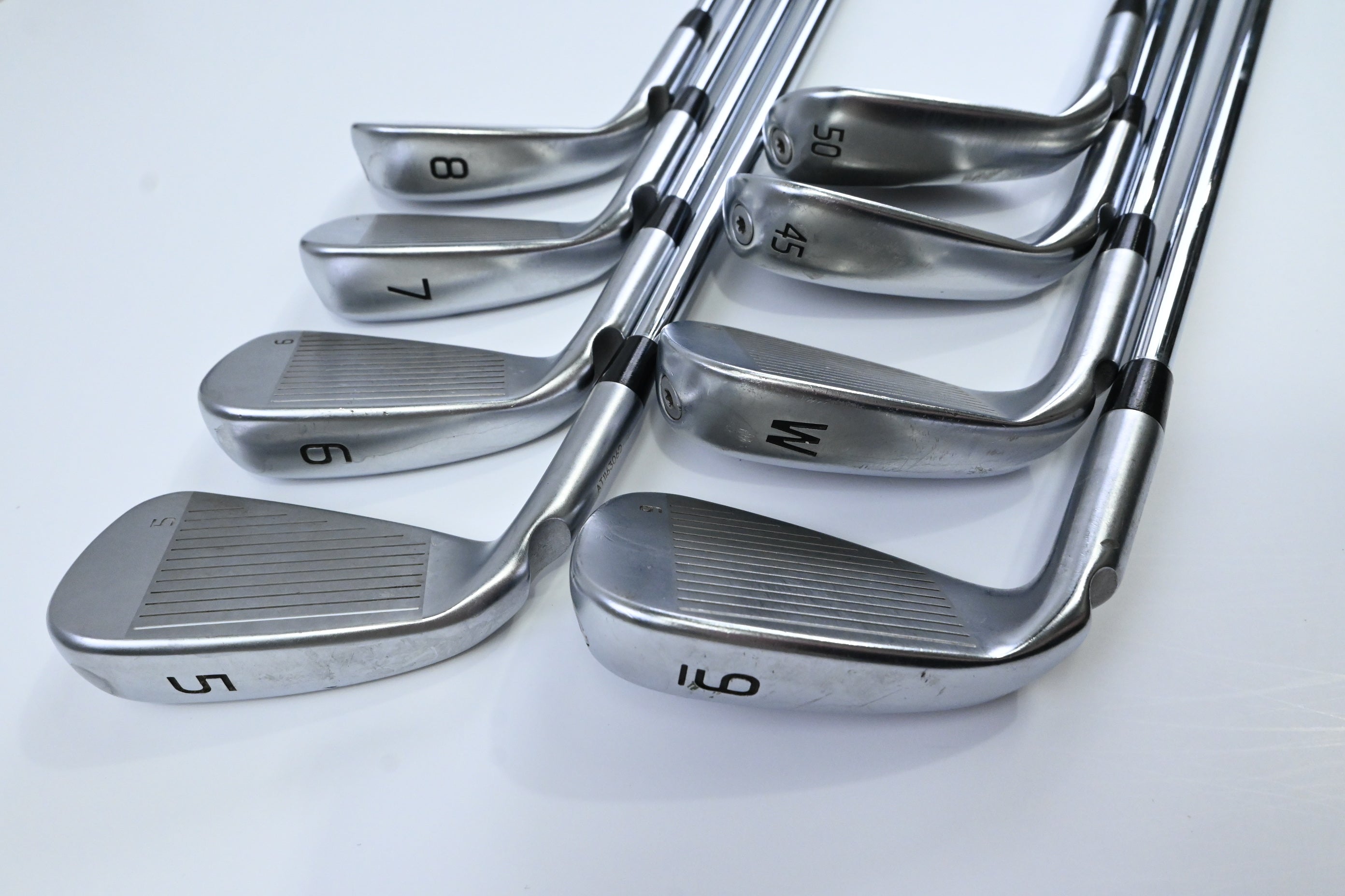 Ping G430 Irons / 5-PW+45°+50° / GreenDot / Regular Flex Ping AWT 2.0 Shafts