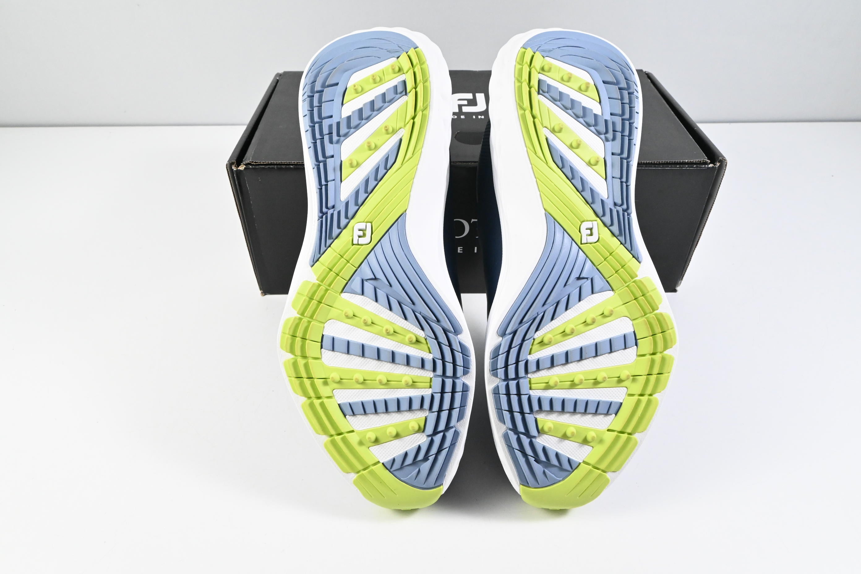 Footjoy Quantum Golf Shoes / Size UK 8.5 / Blue, White & Grey