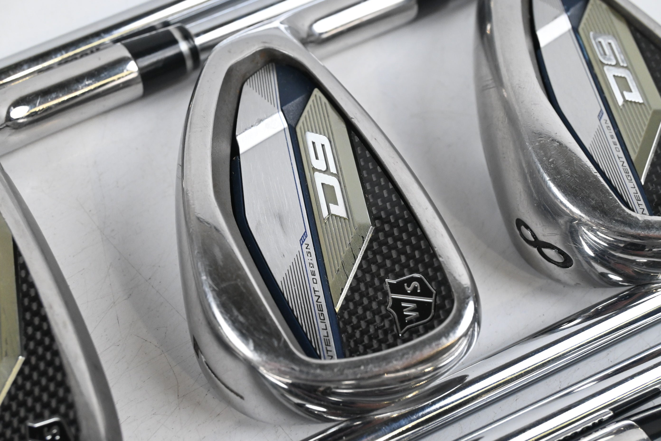 Wilson D9 Irons / 5-PW+GW+SW / Regular Flex KBS Max Ultralite Shafts