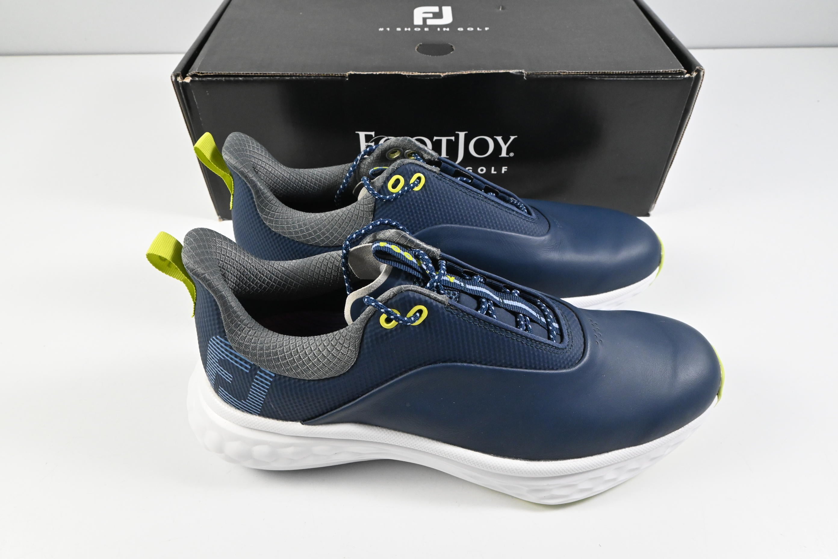 Footjoy Quantum Golf Shoes / Size UK 8.5 / Blue, White & Grey