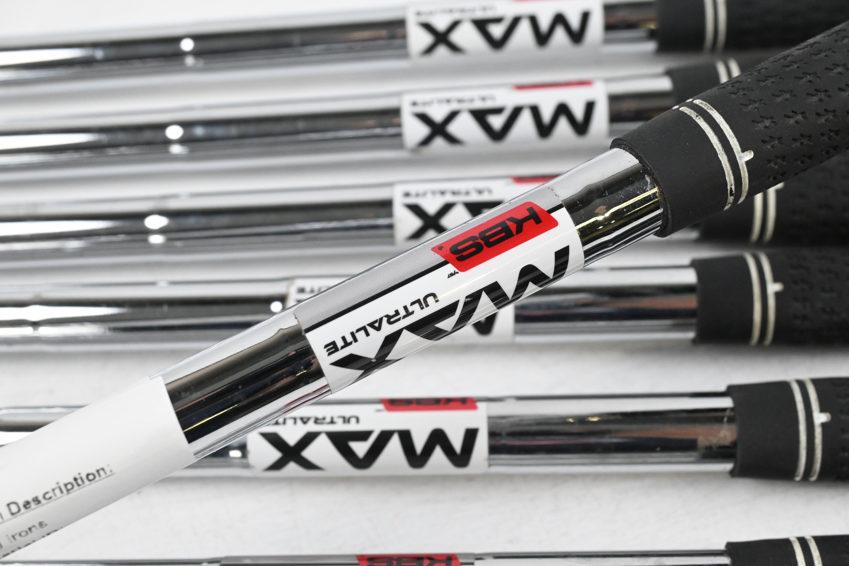 Wilson D9 Irons / 5-PW+GW+SW / Regular Flex KBS Max Ultralite Shafts