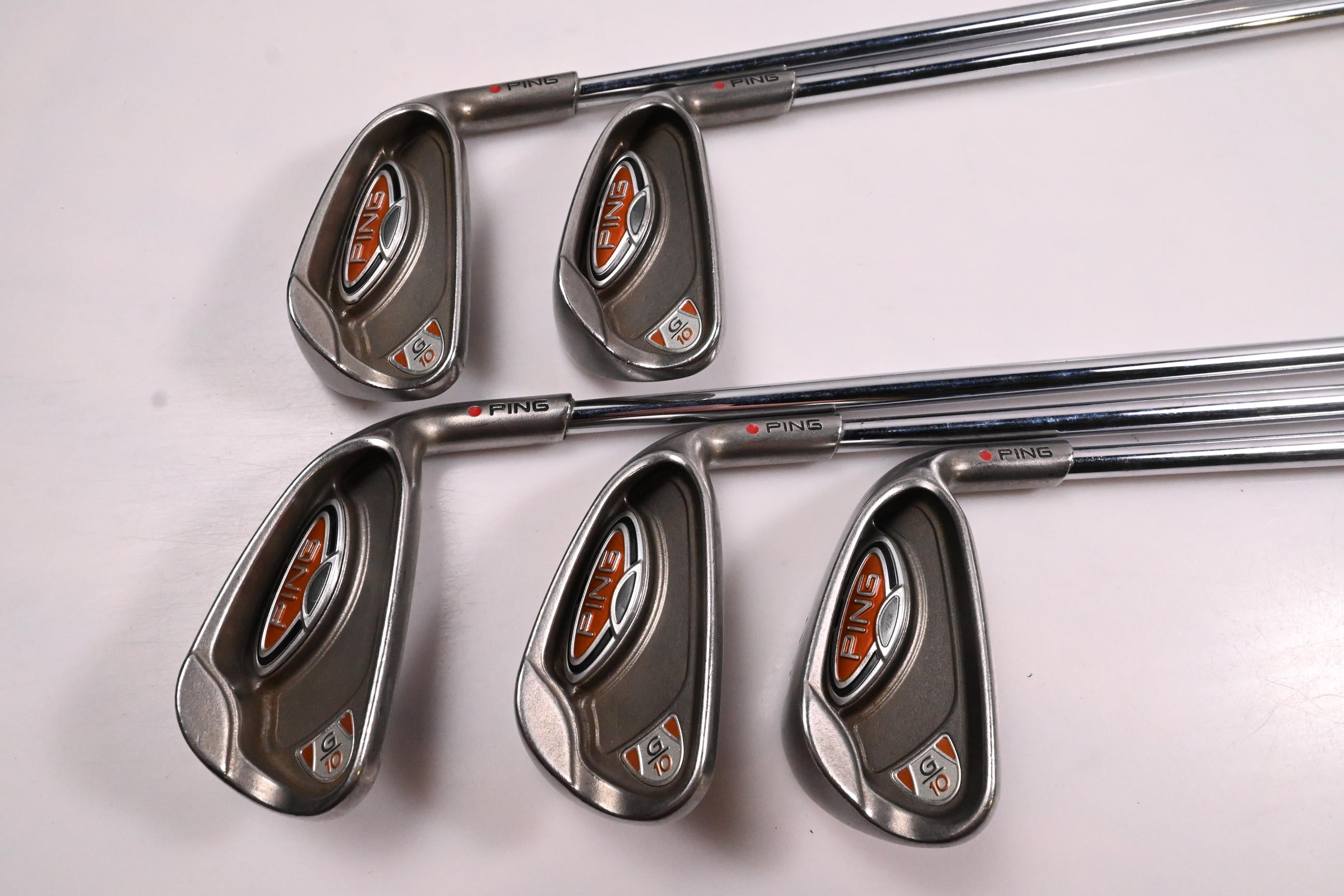 Ping G10 Irons / 5-9i / Red Dot / Regular Flex Ping AWT Shafts