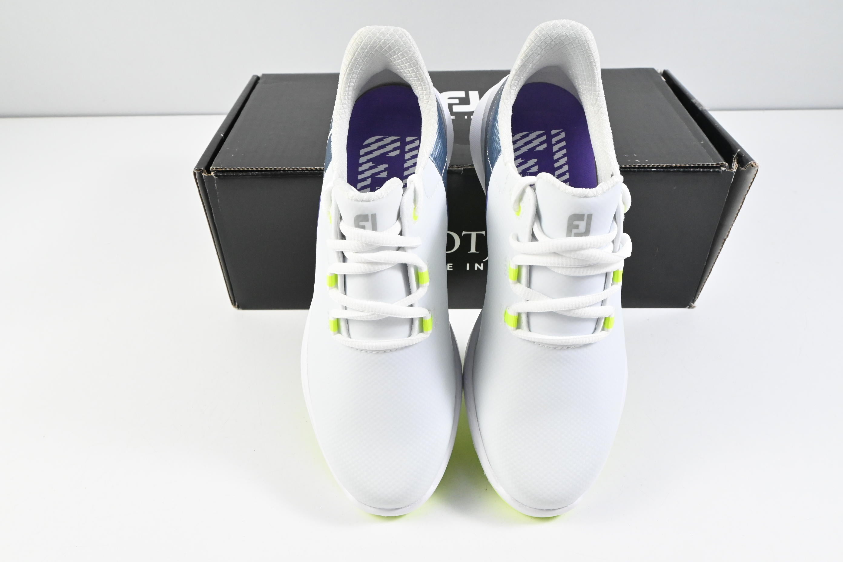 Ladies Footjoy Fuel Golf Shoes / Size UK 4 / White, Blue