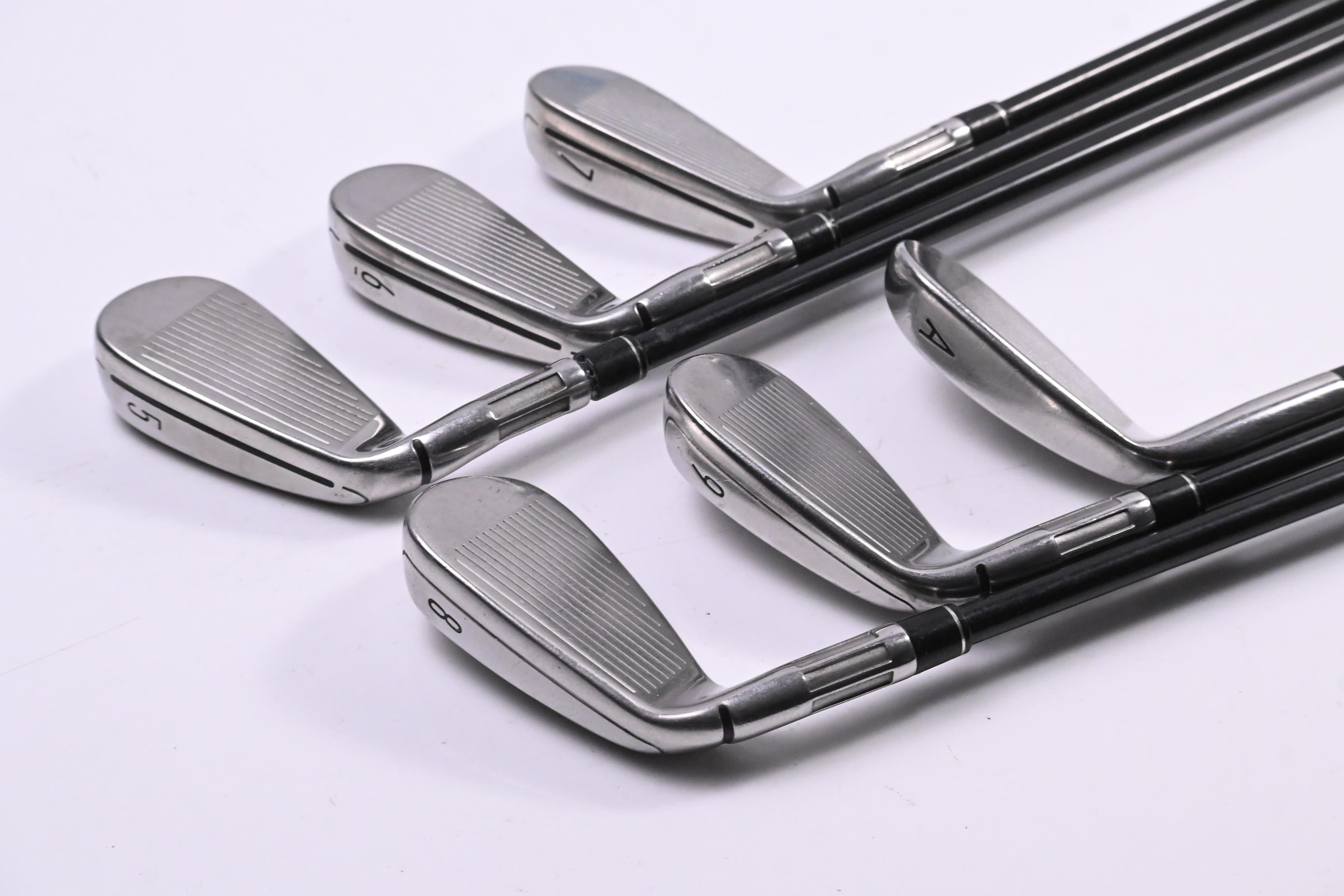 Taylormade M6 Irons / 5-9i+GW / Regular Flex Fujikura Atmos 6 Orange Shafts