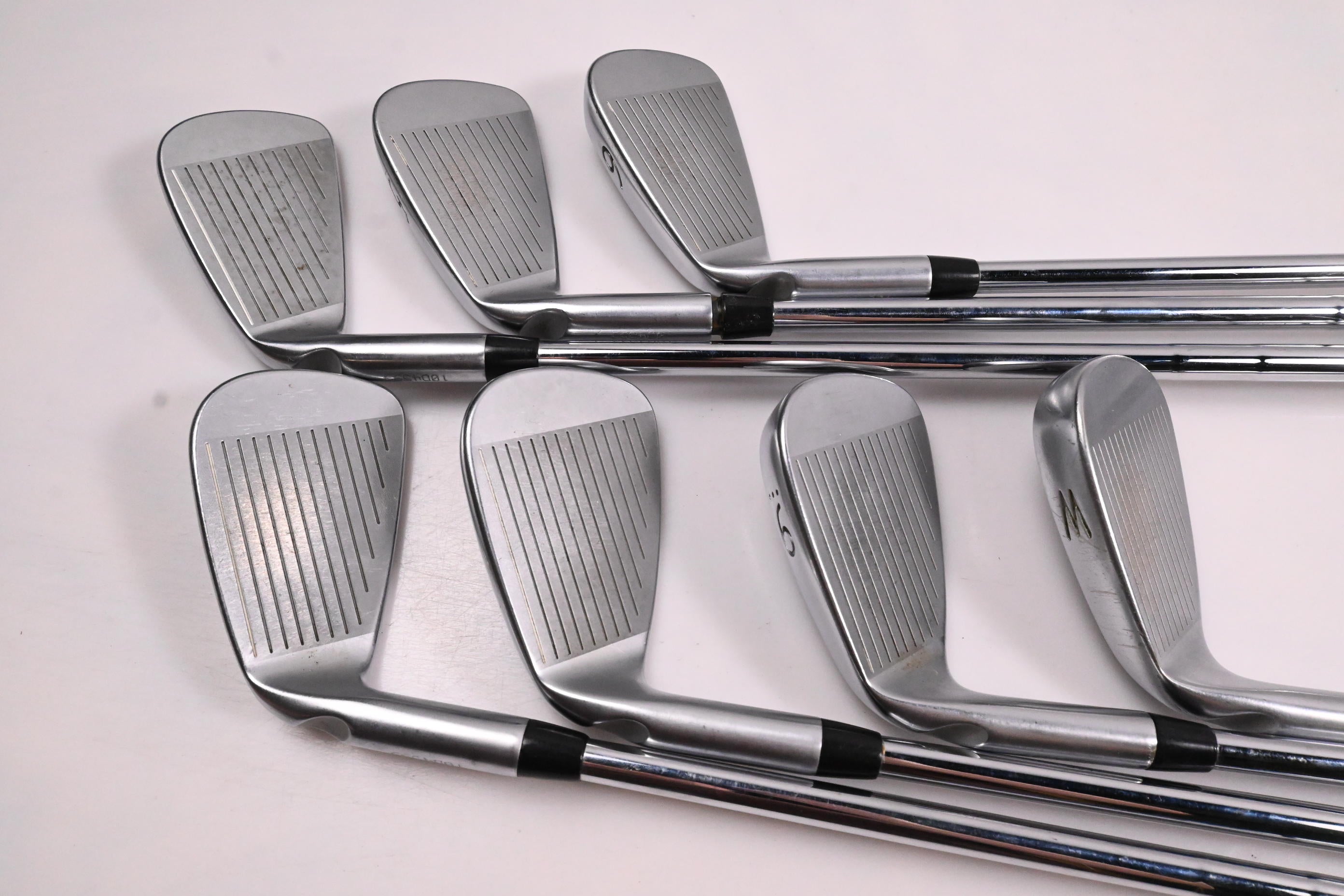 Ping S55 Irons / 4-PW / Black Dot / Stiff Flex KBS Tour 120 Shafts