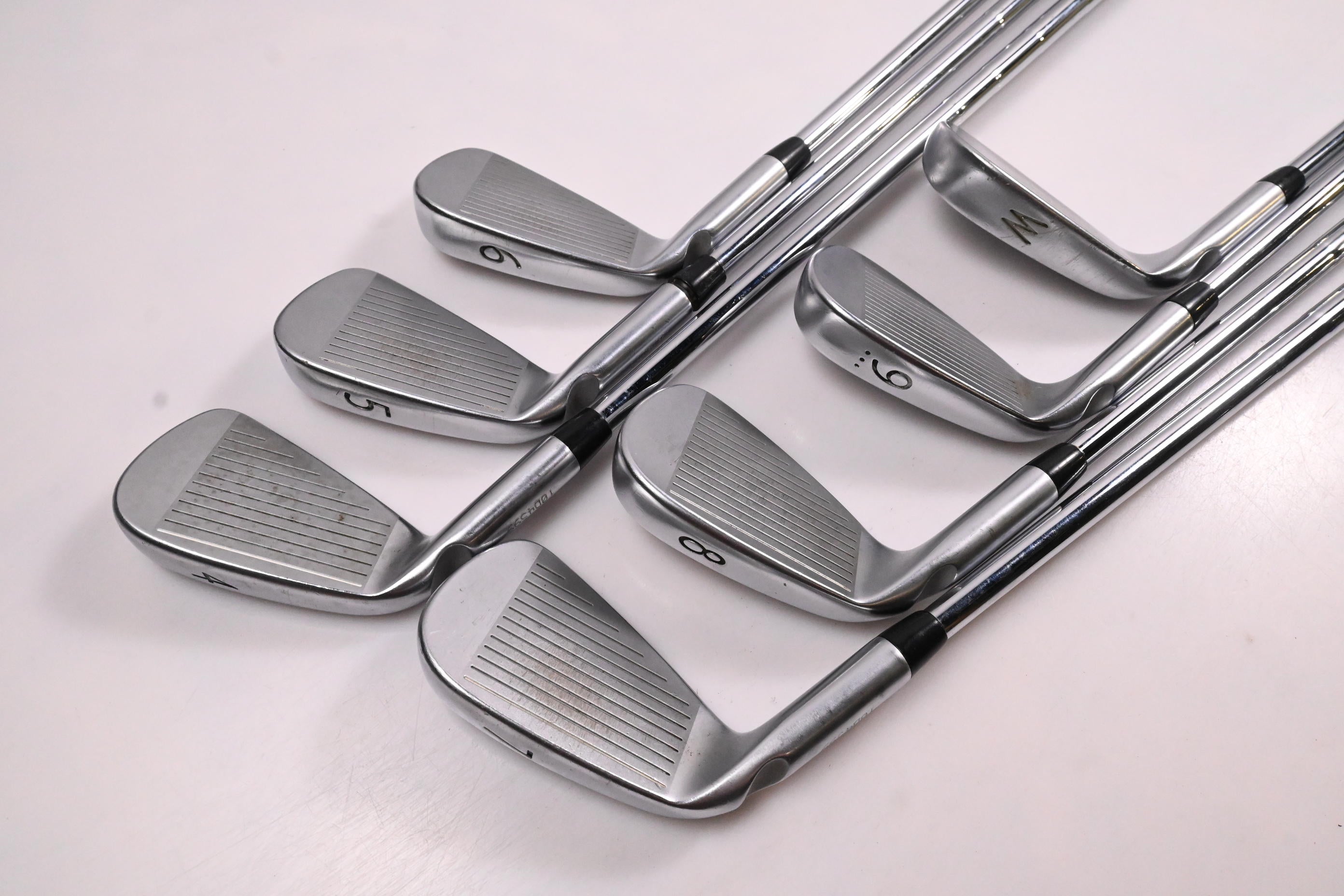 Ping S55 Irons / 4-PW / Black Dot / Stiff Flex KBS Tour 120 Shafts