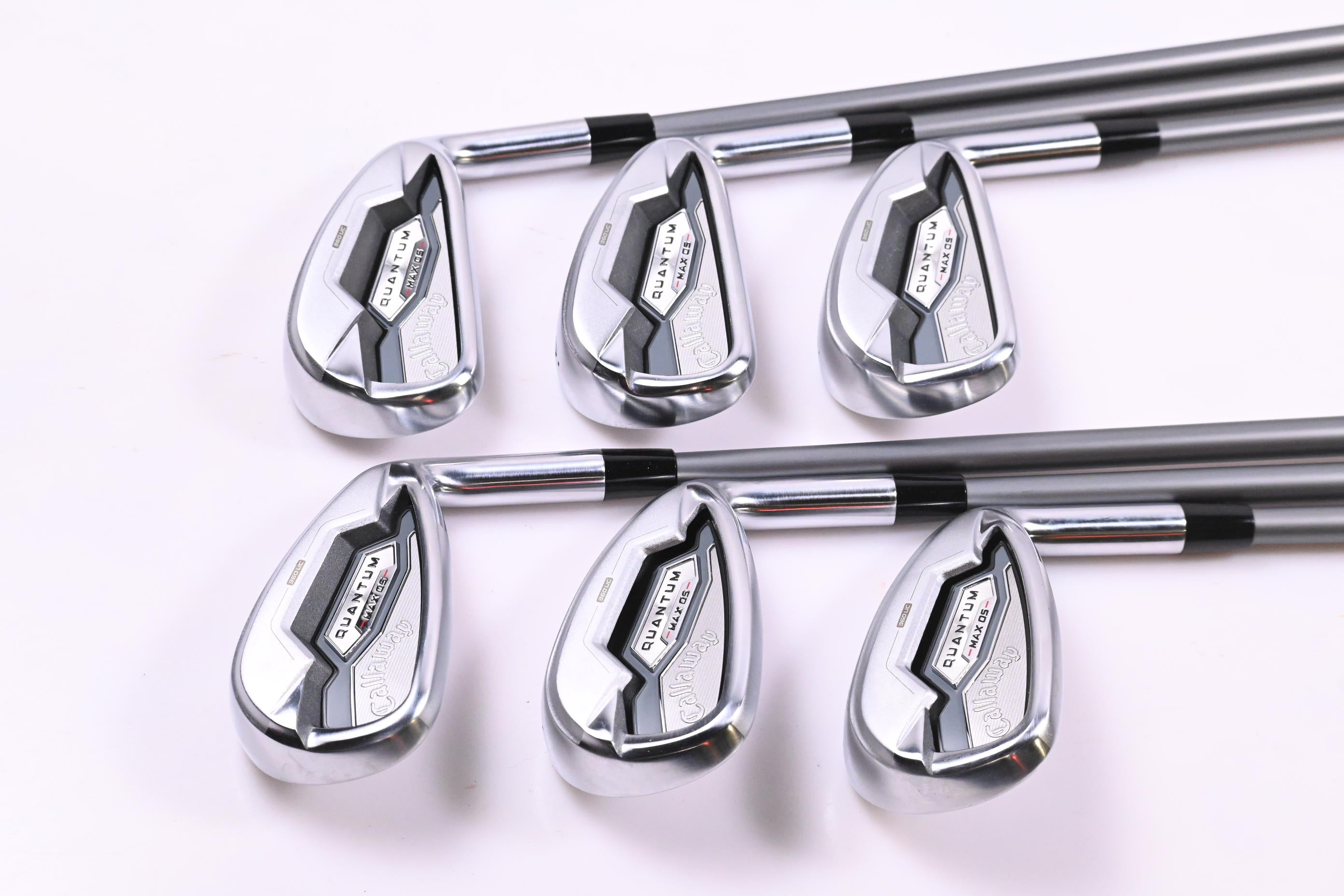 Callaway Quantum Max OS Irons / 5-PW / Regular Flex Denali Frost Silver 60