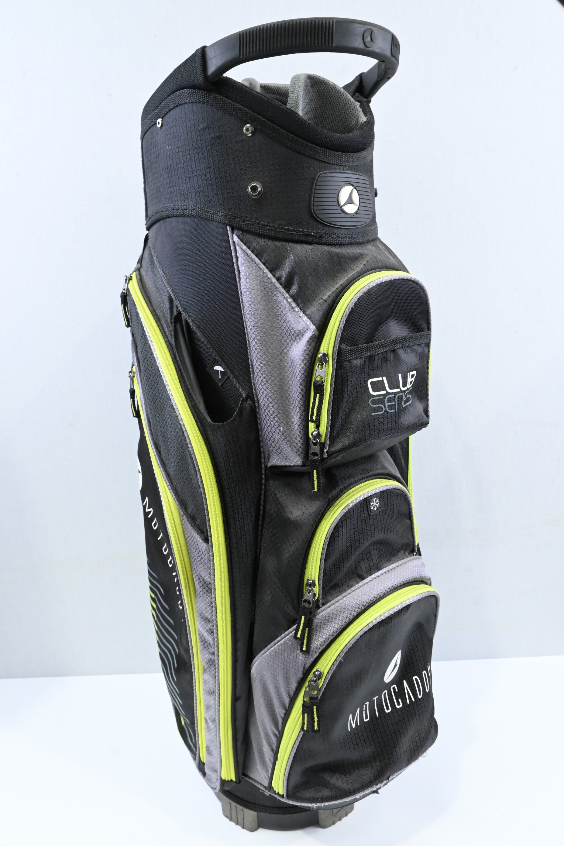 Motocaddy Club Series Cart Bag / 14-Way / Black, Grey, Green