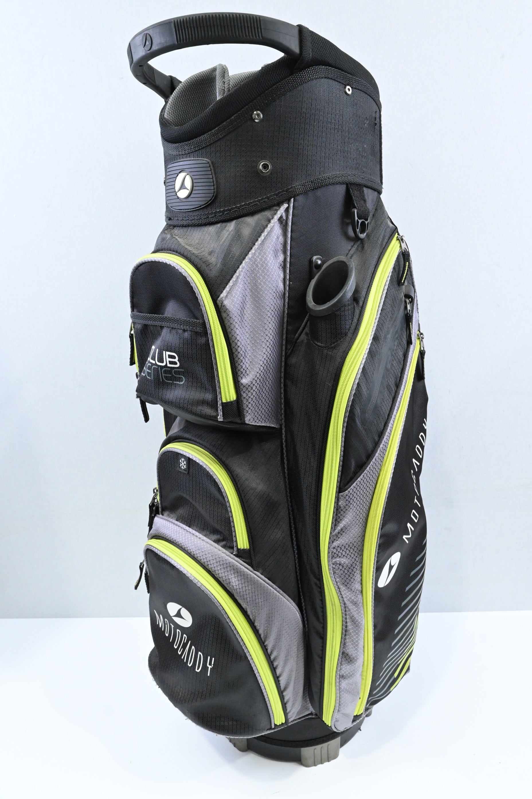 Motocaddy Club Series Cart Bag / 14-Way / Black, Grey, Green