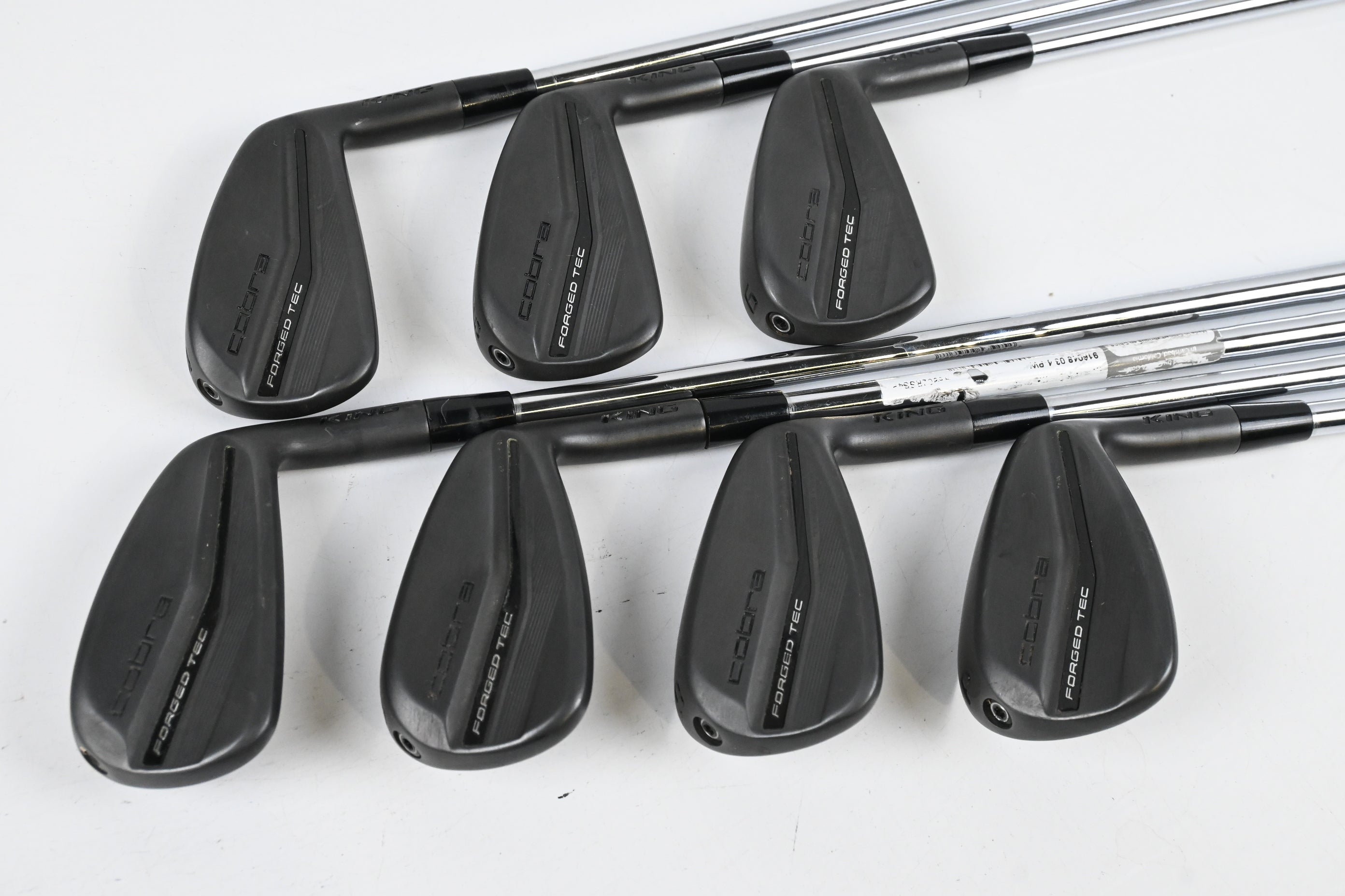 Cobra King Forged Tec 2023 Black Irons / 4-PW / Stiff Flex KBS $-Taper Lite