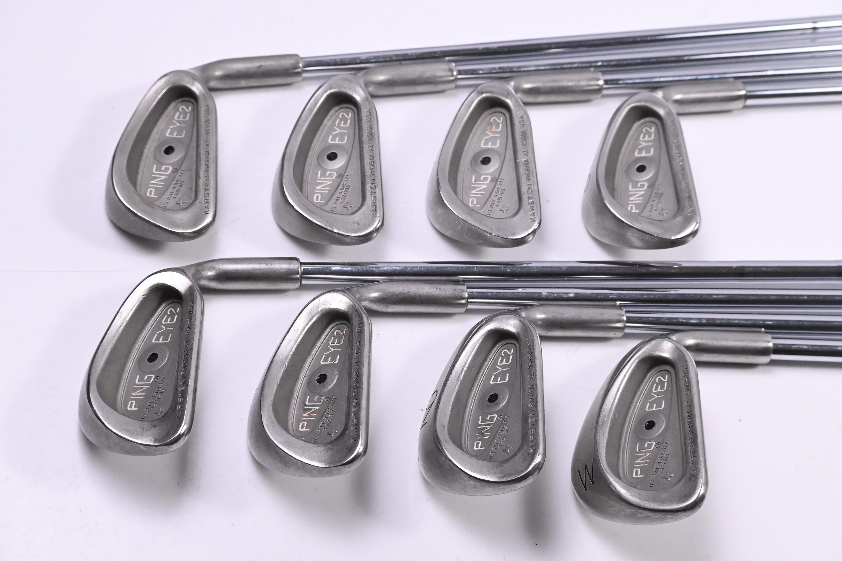Ping Karsten Eye 2+ Irons / 3-PW / Black Dot / Stiff Flex Steel Shafts