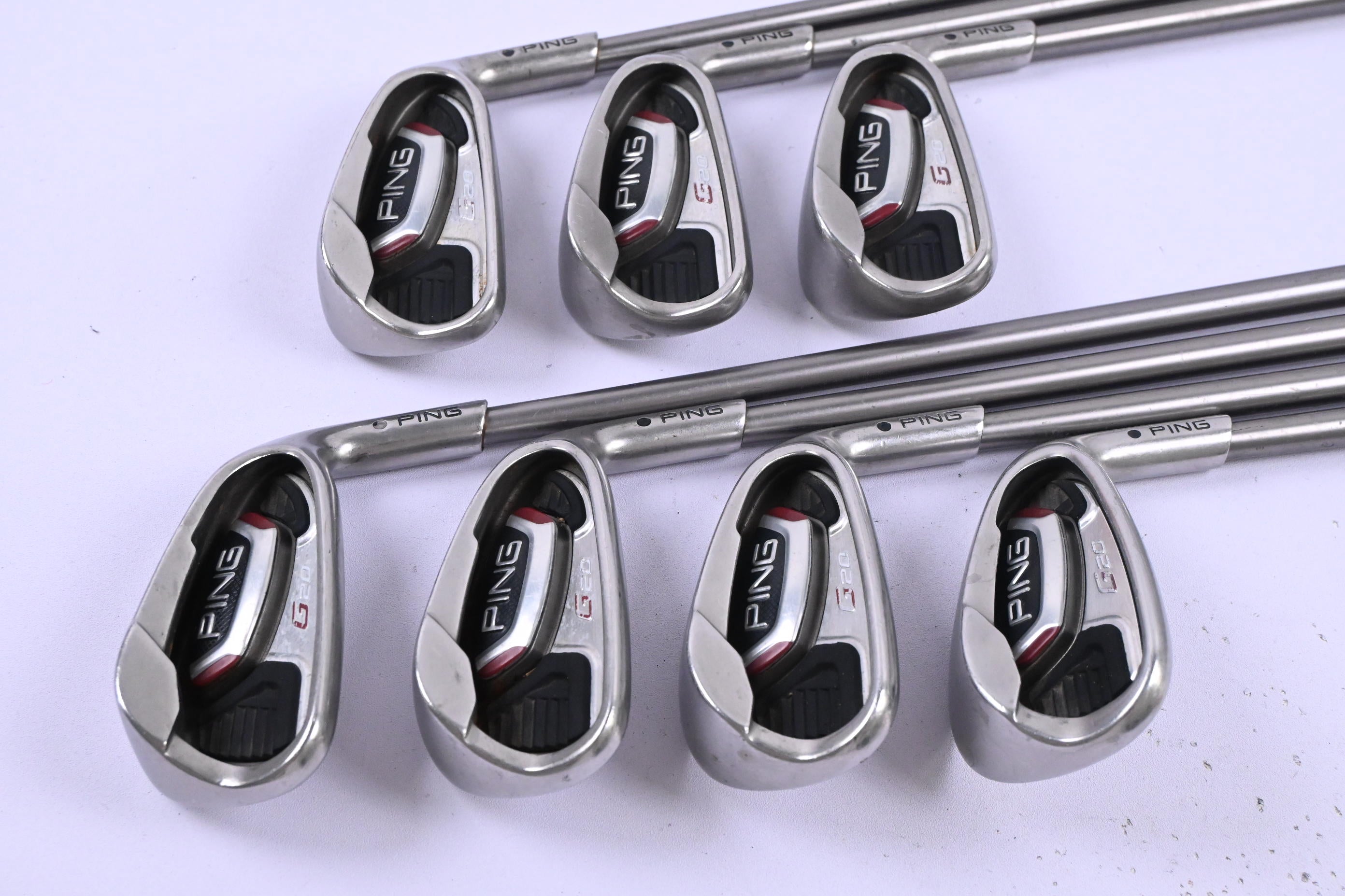 Ping G20 Irons / 5-PW+SW / Black Dot / Regular Flex Ping TFC 169 Shafts