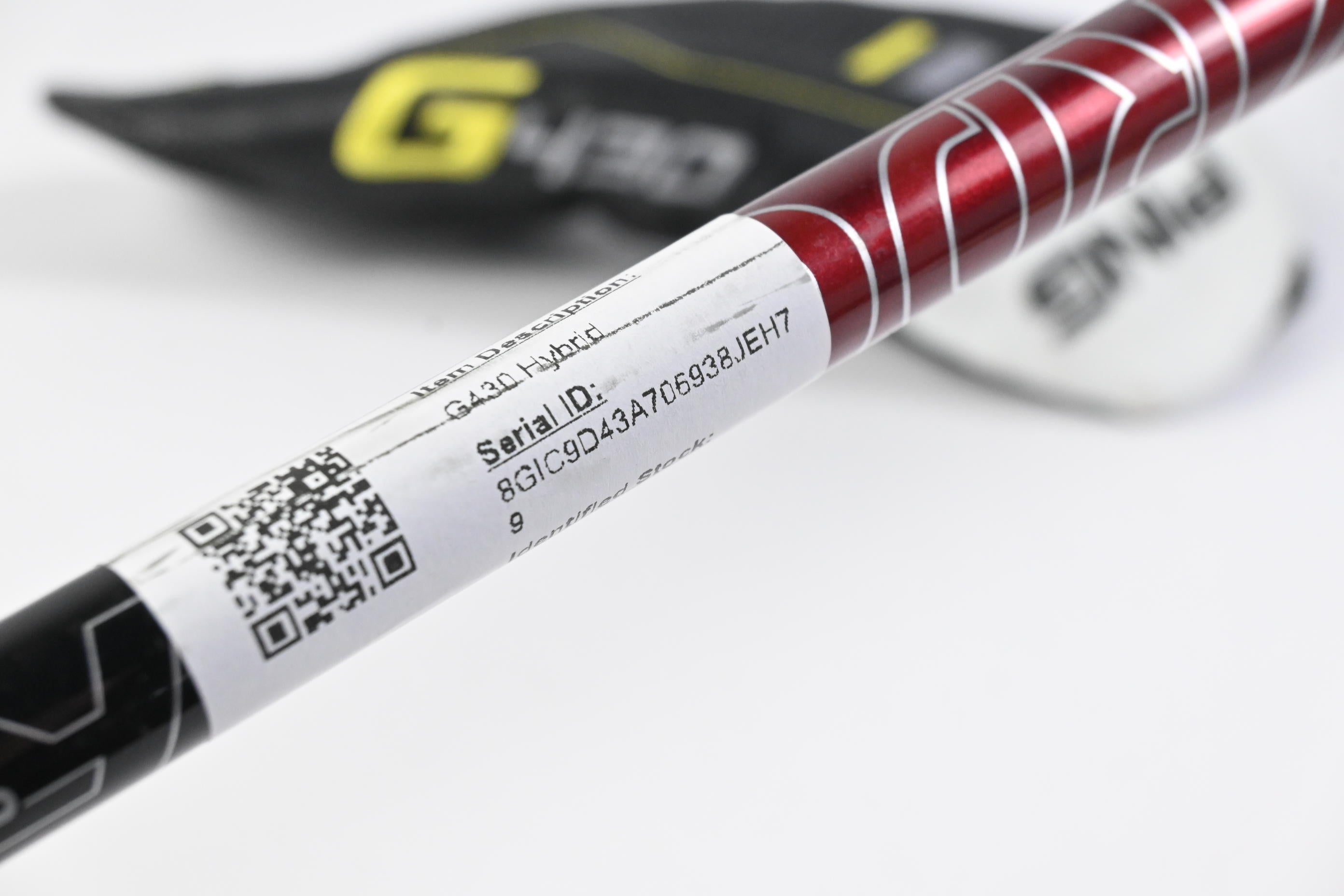 Ping G430 #4 Hybrid / 22 Degree / Stiff Flex Hzrdus Smoke Red RDX 80 Shaft