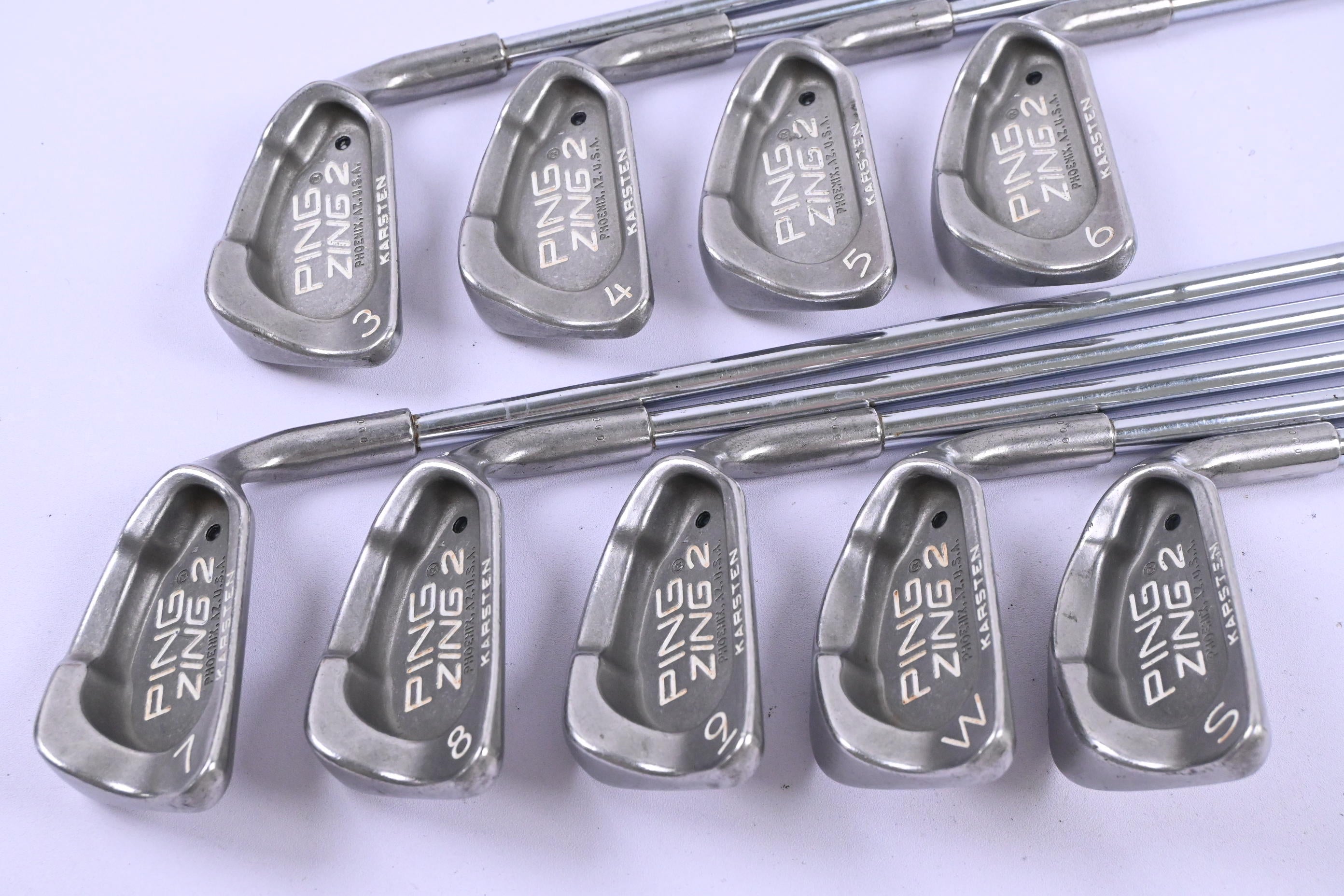 Ping Zing 2 Irons / 3-PW+SW / Black Dot / Stiff Flex Ping JZ Shafts