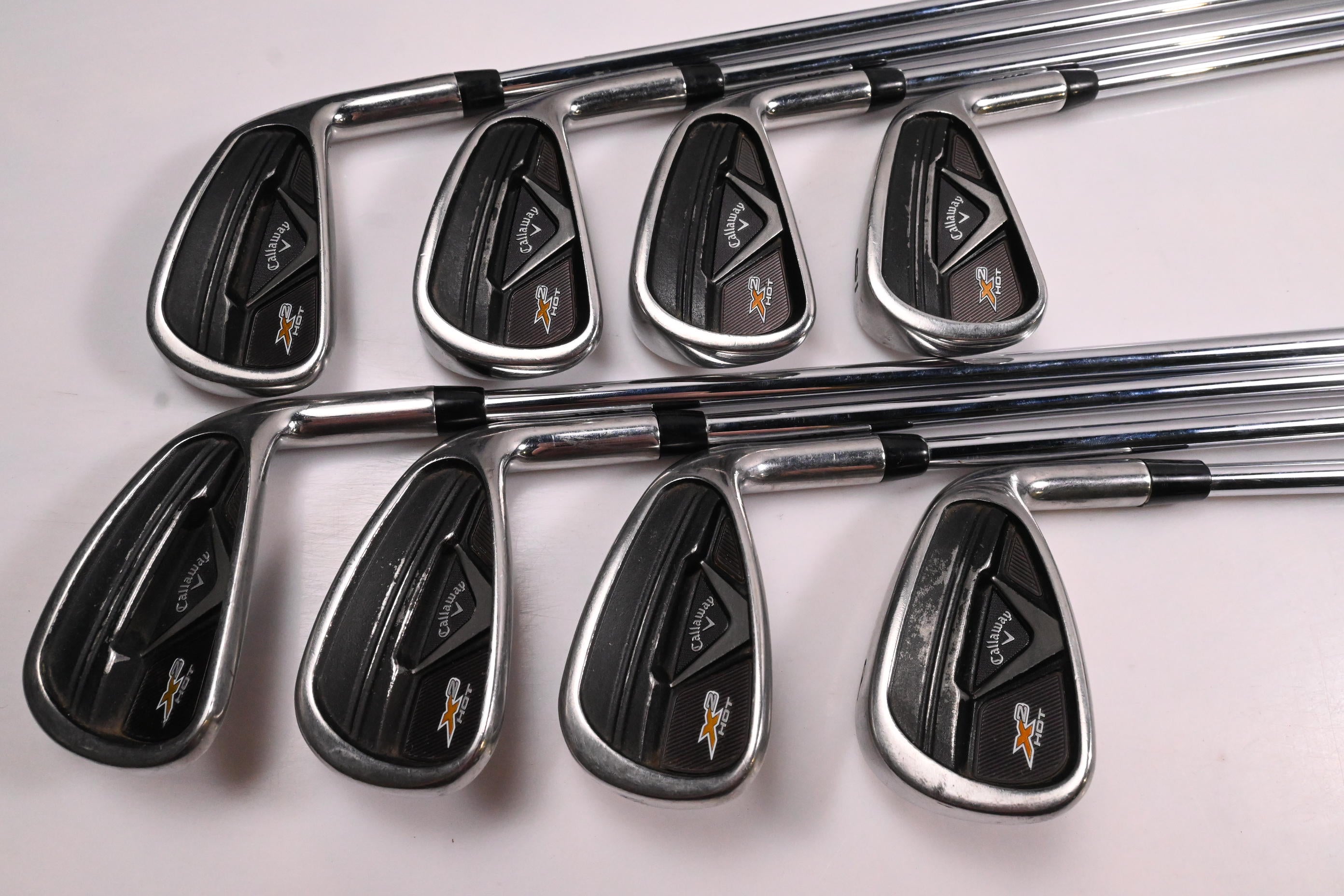Callaway X2 Hot Irons / 3-PW / Stiff Flex Project X Flighted 95 Shafts