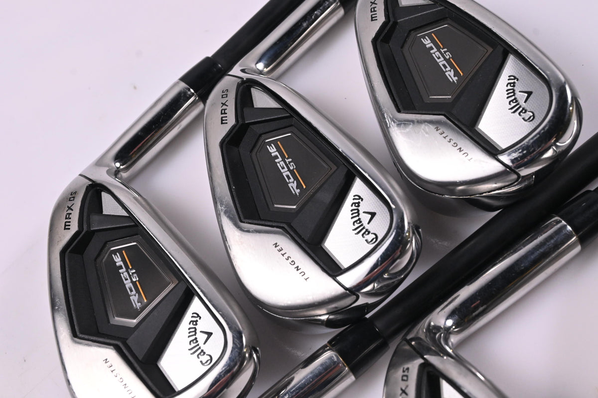 Callaway Rogue ST Max OS Irons / 6-PW+SW / Senior Flex Cypher 50 Shafts