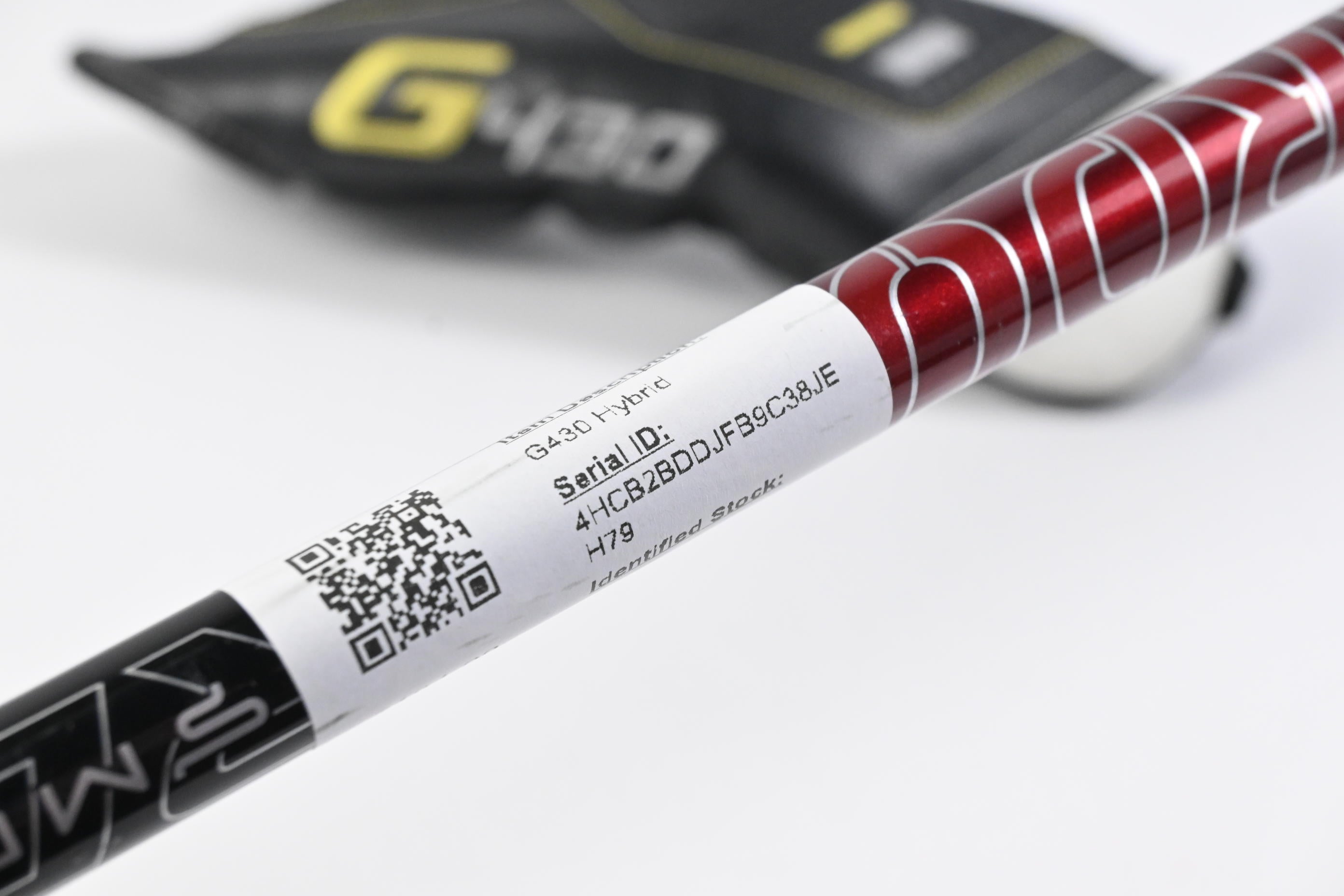 Ping G430 #4 Hybrid / 22 Degree / Stiff Flex Hzrdus Smoke Red RDX 80 Shaft