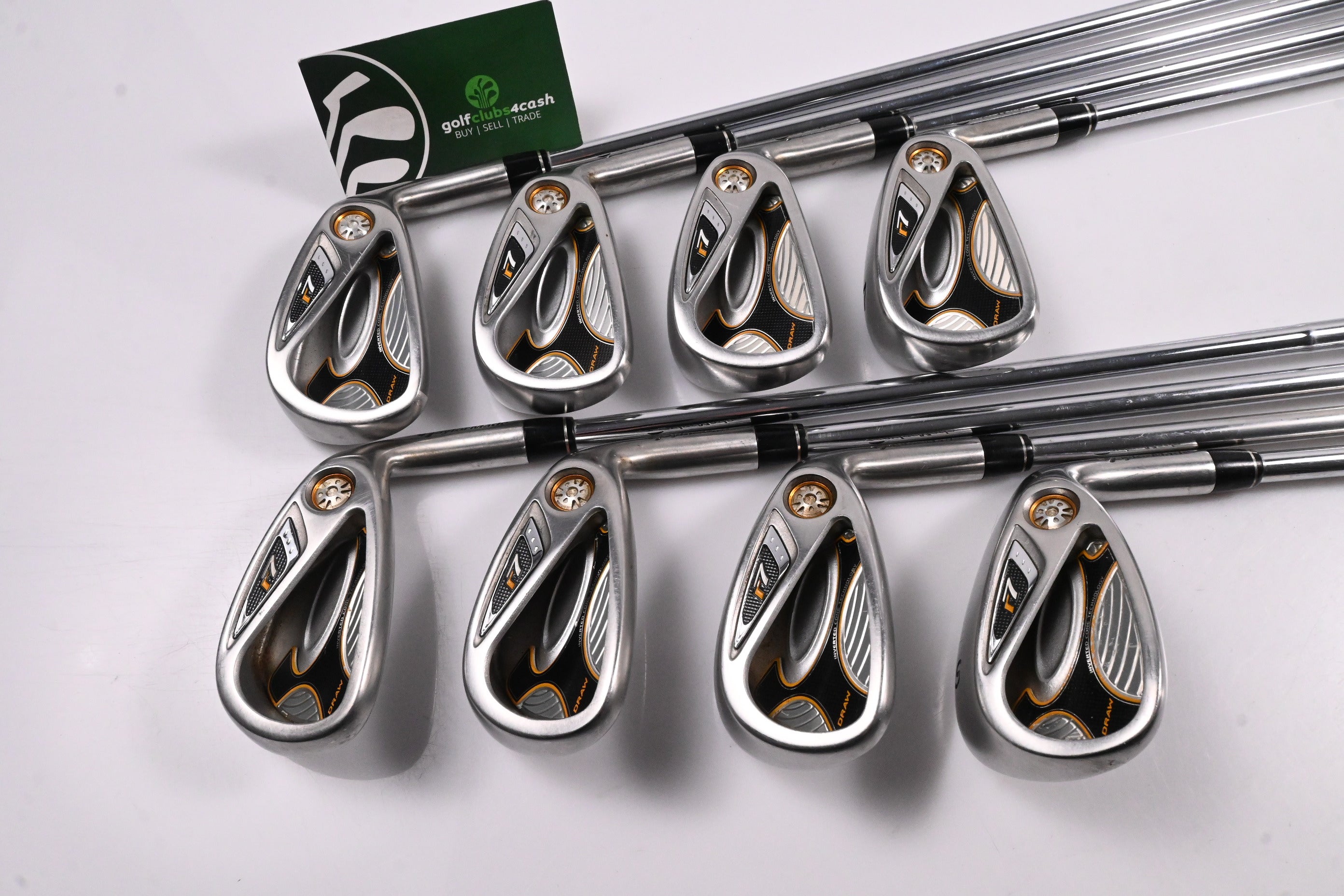 Taylormade R7 Draw Irons / 4-PW+SW / Regular Flex Taylormade T-Step 90 Shafts