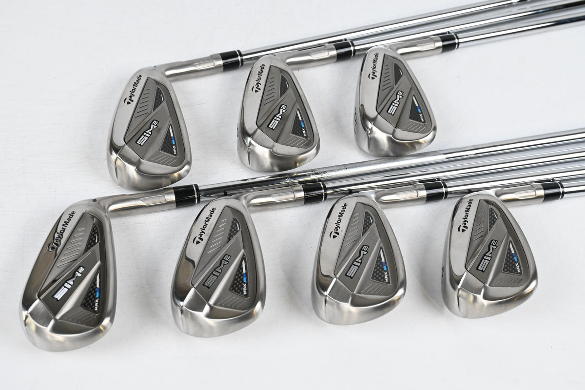 Taylormade SIM2 Max Irons / 4-PW / Stiff Flex KBS MAX MT 85 Shafts